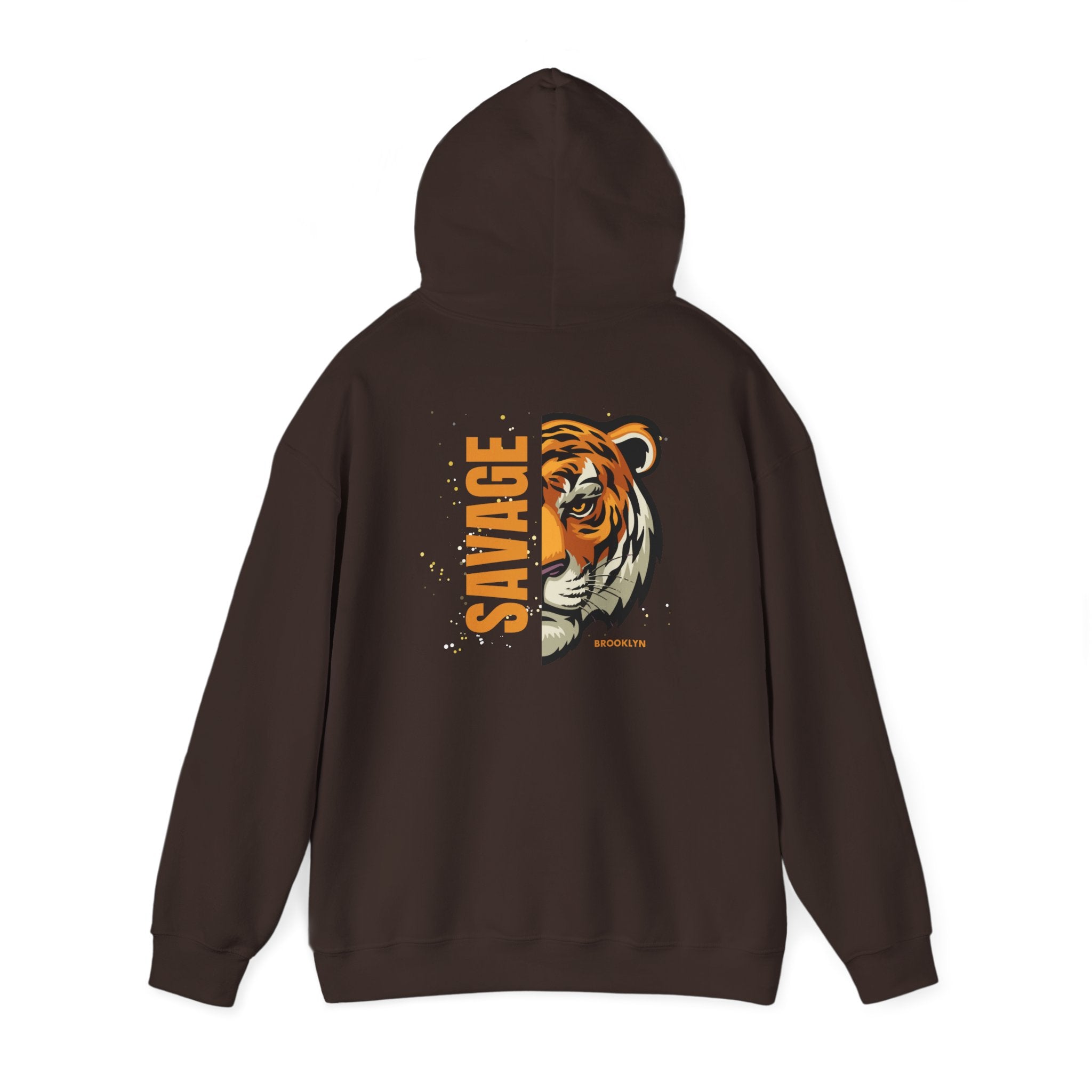 Savage Tiger Unisex Hoodie, Vintage Sweatshirt, Animal Lovers Apparel, Gift for Him/Her, Casual Streetwear, Cozy Layering