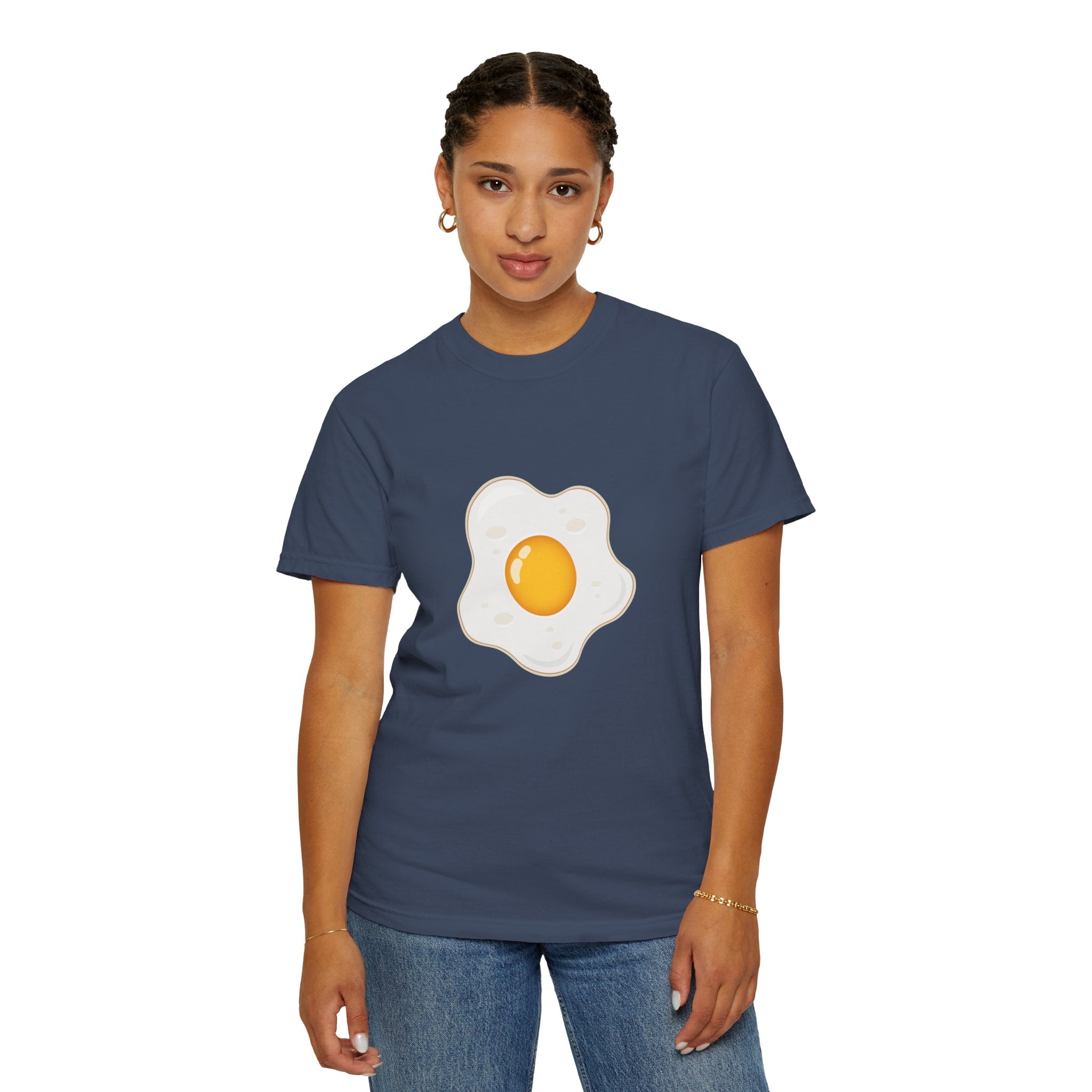 Whimsical Egg Graphic T-Shirt, Funny Food Tee, Breakfast Lover Gift, Unisex Tee for Foodies, Cute Egg Design Shirt