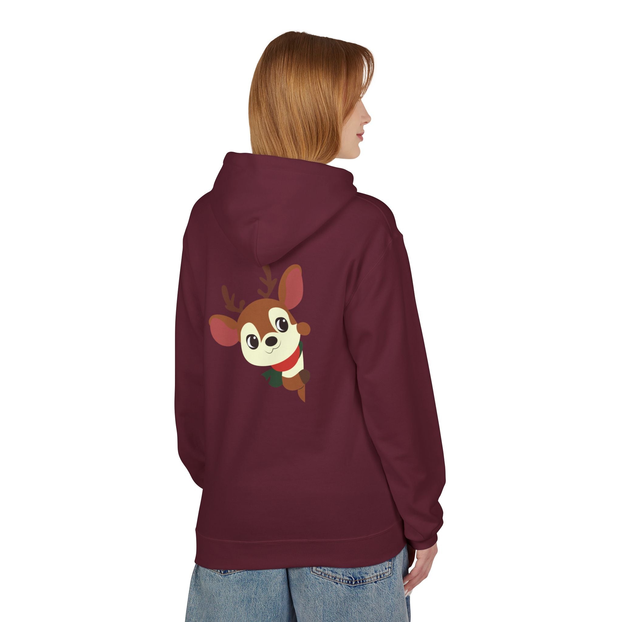 Reindeer Cheer Hoodie — "Tis the Season" Holiday Pullover