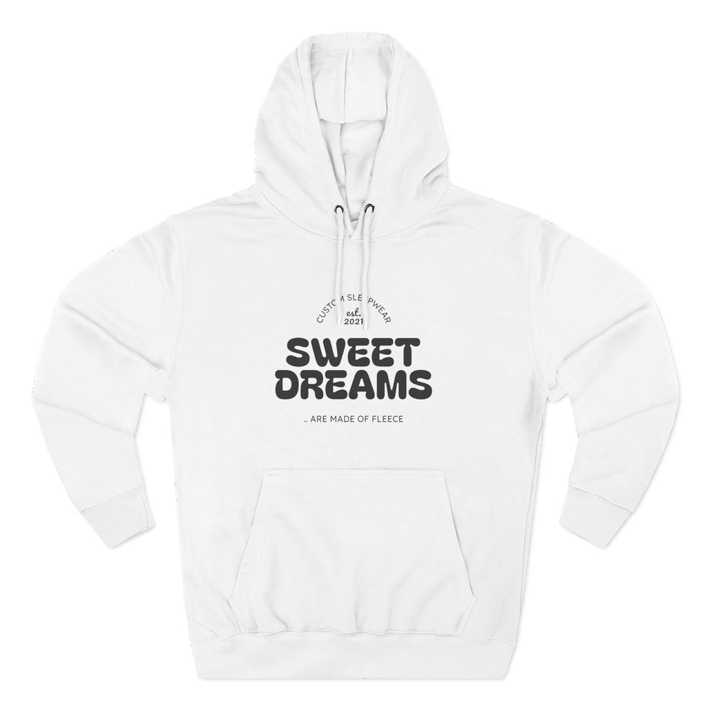 Cozy Sweet Dreams Hoodie, Fleece Pullover for Relaxation, Gift for Dreamers, Perfect for Sleepovers, Casual Wear