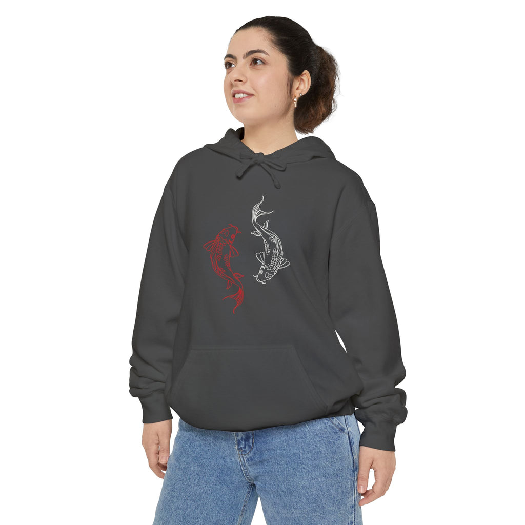 Charming Mermaid Garment-Dyed Hoodie - Cozy Unisex Fashion for Beach Lovers, Casual Wear, Gift Ideas for Ocean Lovers, Summer Chill