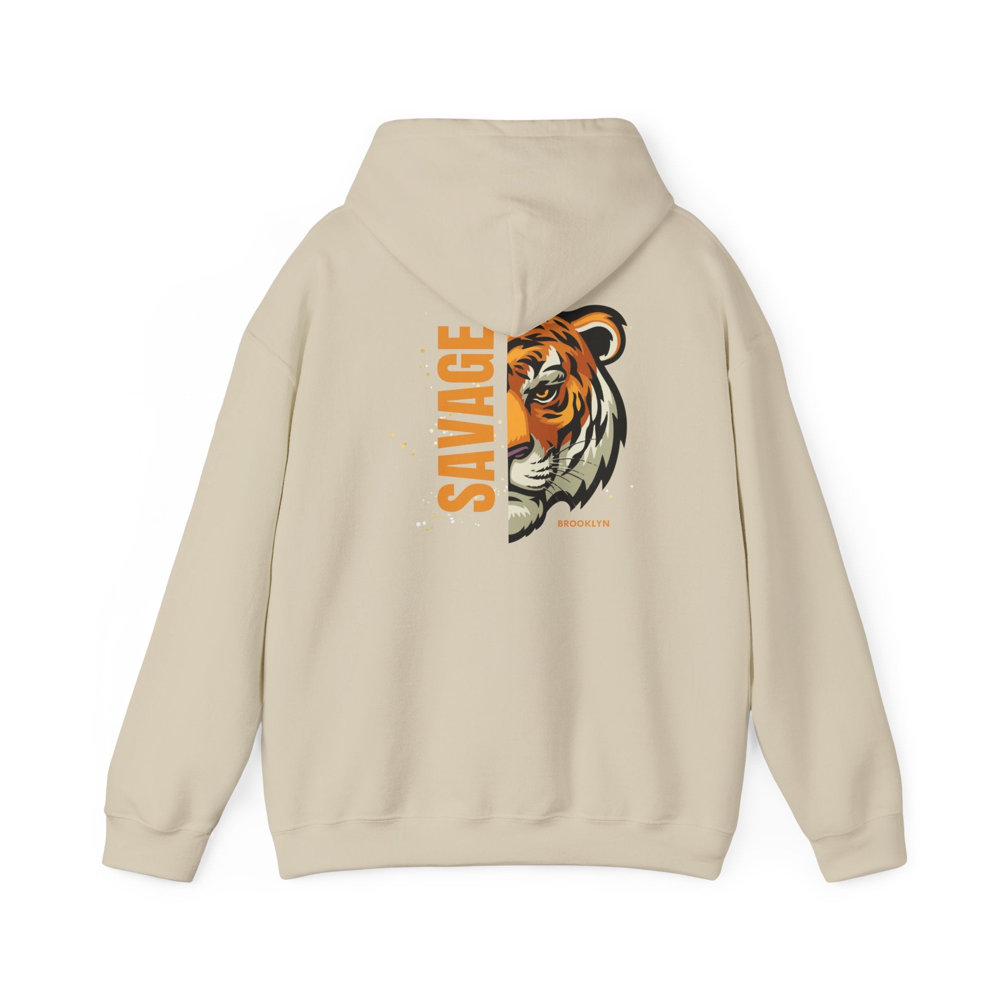 Savage Tiger Unisex Hoodie, Vintage Sweatshirt, Animal Lovers Apparel, Gift for Him/Her, Casual Streetwear, Cozy Layering
