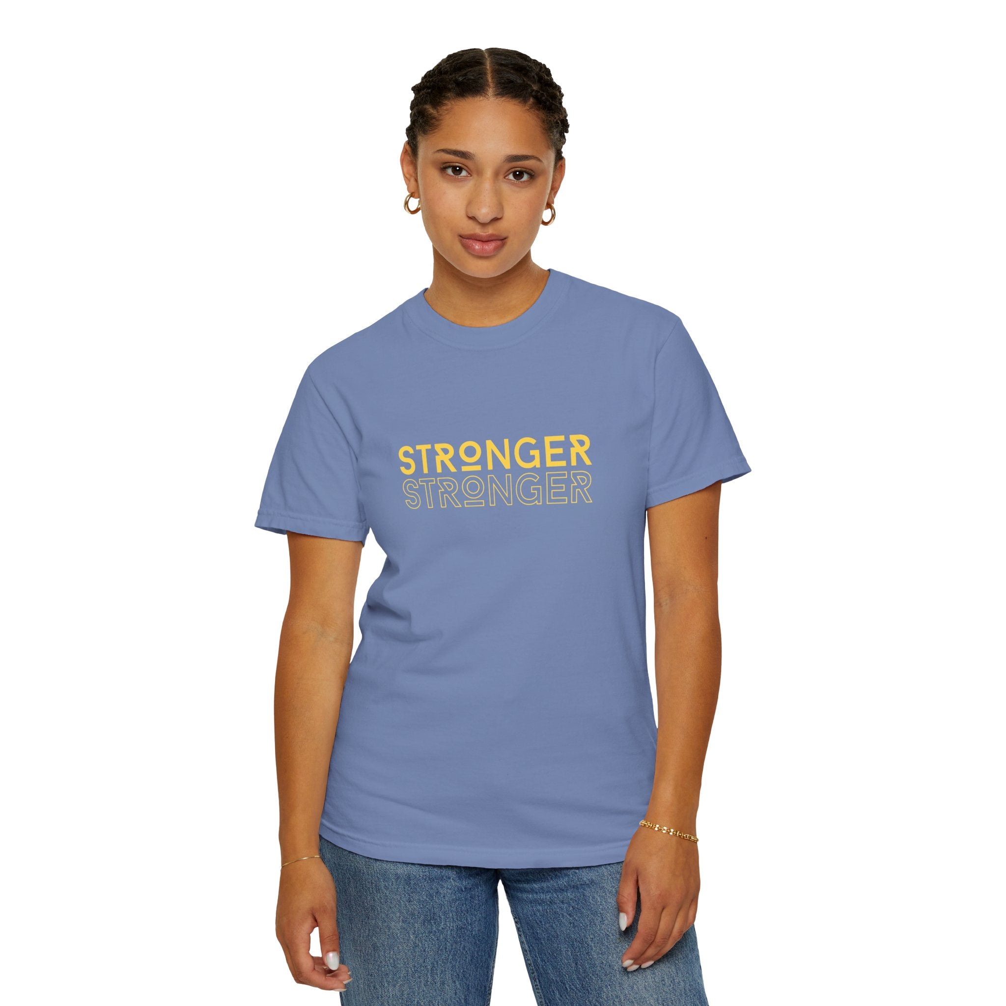Stronger Unisex Garment-Dyed T-Shirt | Casual Tee, Motivational Shirt, Gift for Fitness Lovers, Summer Style, Everyday Wear