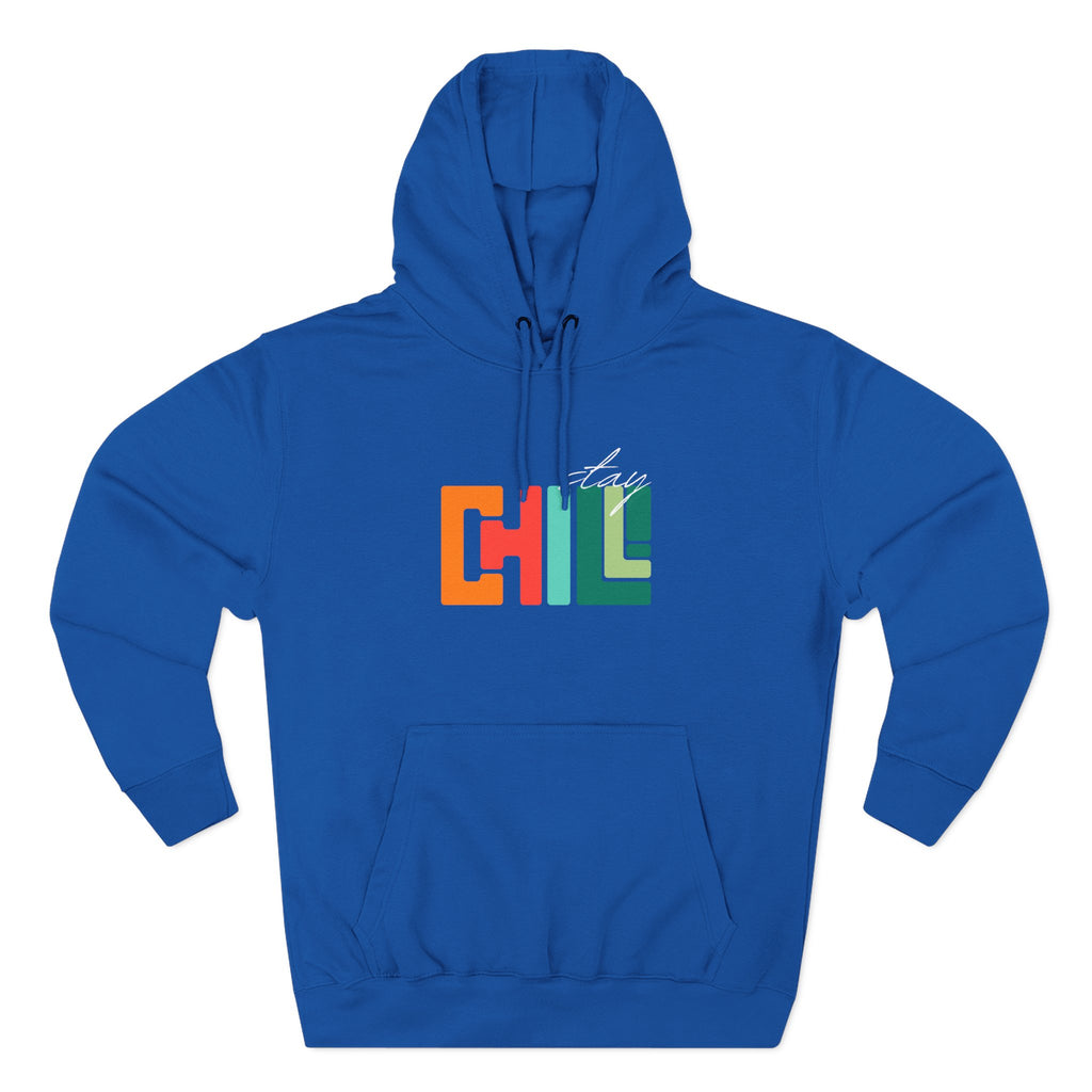 Chill Vibes Three-Panel Fleece Hoodie | Cozy Sweatshirt for Relaxation, Perfect for Gifts, Fashion, and Casual Wear