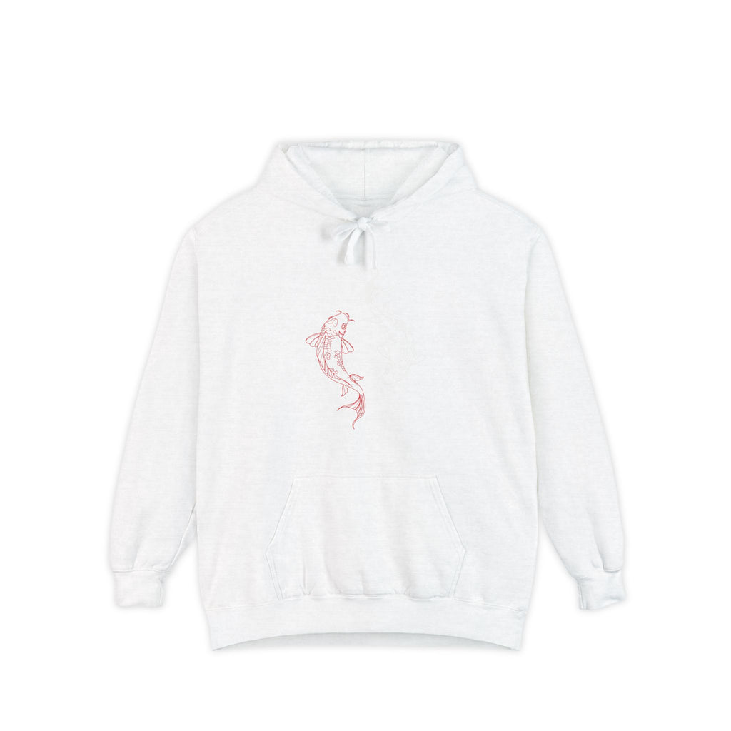 Charming Mermaid Garment-Dyed Hoodie - Cozy Unisex Fashion for Beach Lovers, Casual Wear, Gift Ideas for Ocean Lovers, Summer Chill