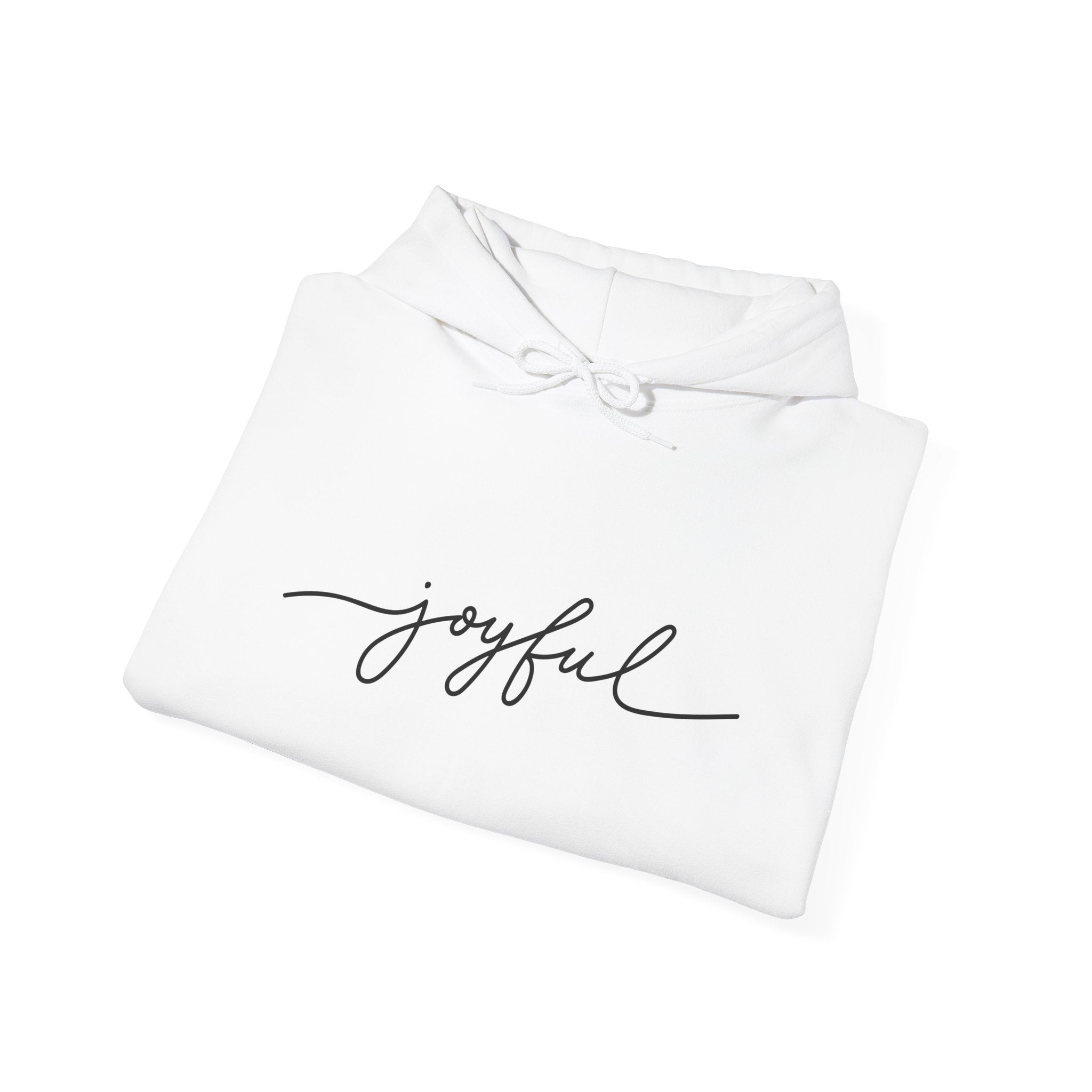 Joyful Hoodie for Comfort and Cheer, Unisex Sweatshirt for Gifts, Everyday Wear, Cozy Handmade Apparel, Celebration Outfit, Relaxed Style