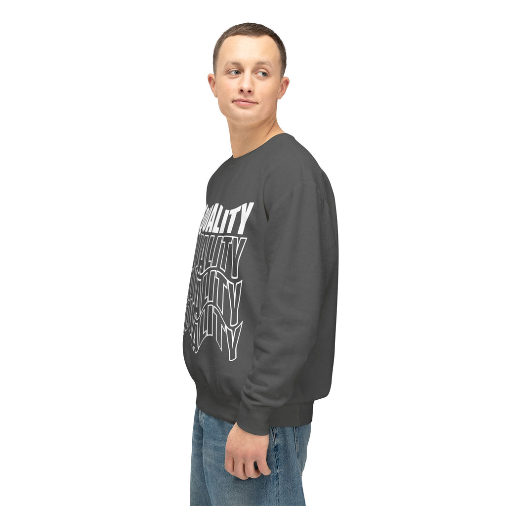 Equality Crewneck Sweatshirt | Unisex Lightweight Pullover, Casual Wear, Equality Message, Gift for Activists, Everyday Comfort