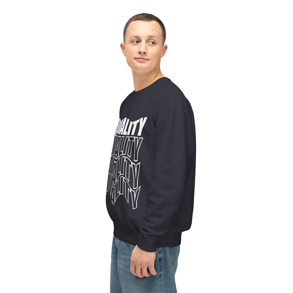 Equality Crewneck Sweatshirt | Unisex Lightweight Pullover, Casual Wear, Equality Message, Gift for Activists, Everyday Comfort