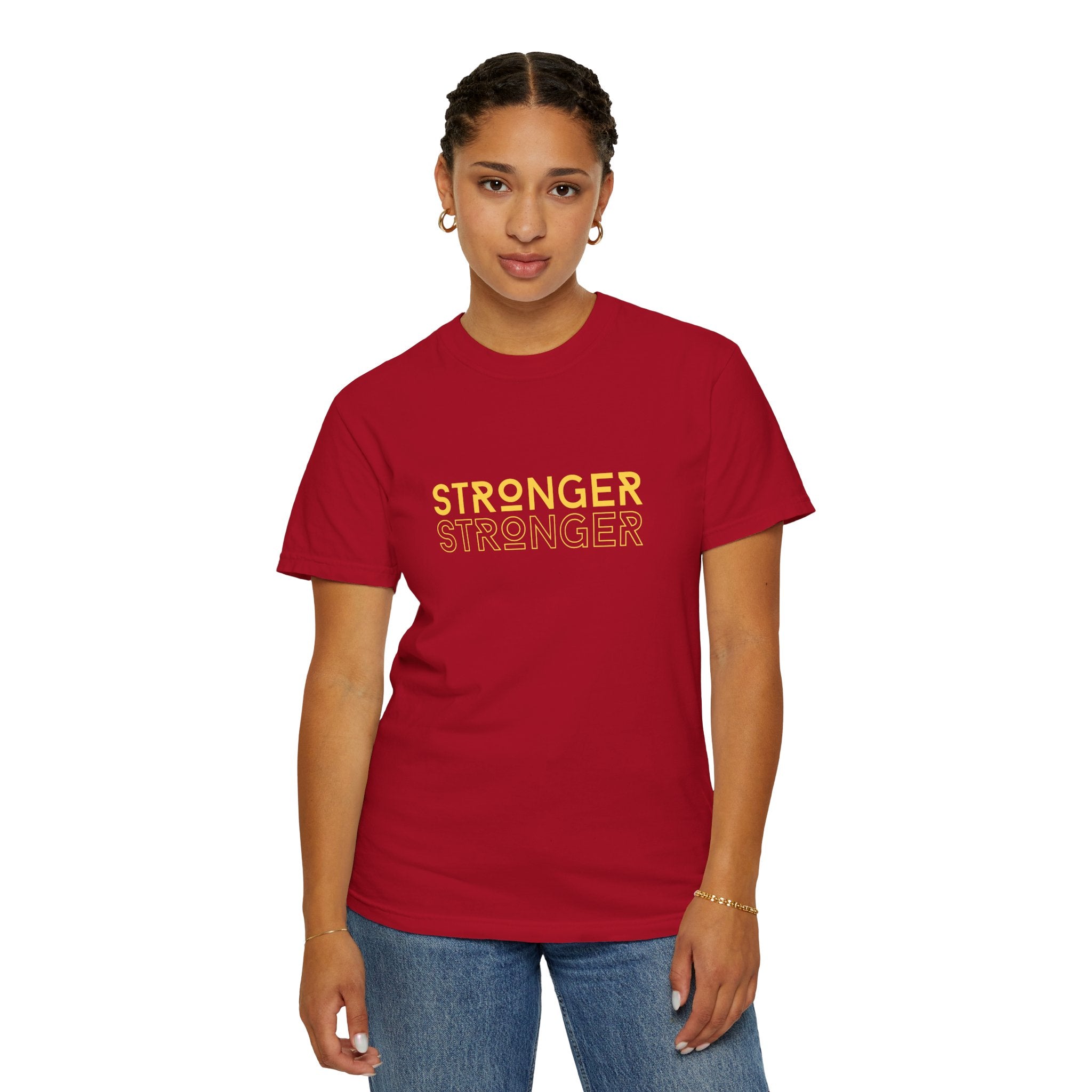Stronger Unisex Garment-Dyed T-Shirt | Casual Tee, Motivational Shirt, Gift for Fitness Lovers, Summer Style, Everyday Wear
