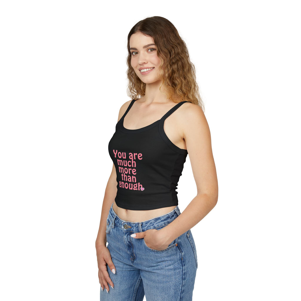 Empowering Women's Spaghetti Strap Tank Top, Motivational Crop Top, Summer Fashion, Gift for Her, Positive Affirmation Shirt, [...]