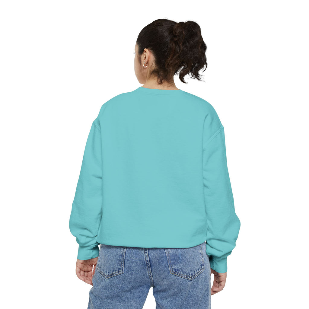 Sunny Days Ahead Unisex Garment-Dyed Sweatshirt, Cozy Pullover, Casual Outfit, Spring Fashion, Gift for Friends