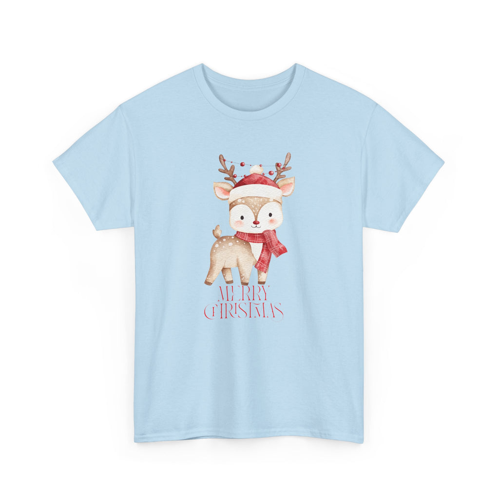 Kids' Cute Reindeer Christmas Tee – Merry Christmas Woodland Holiday Shirt