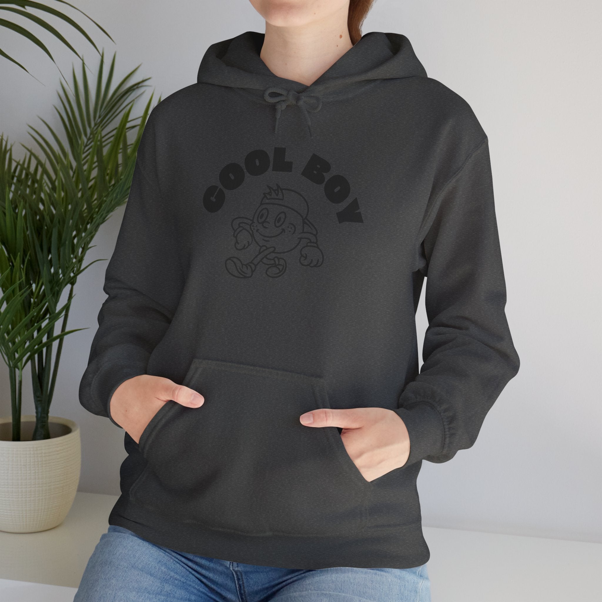 Cool Boy Unisex Hooded Sweatshirt, Casualwear for Teens, Gift for Him, Cozy Layering, Streetwear Style, Everyday Comfort