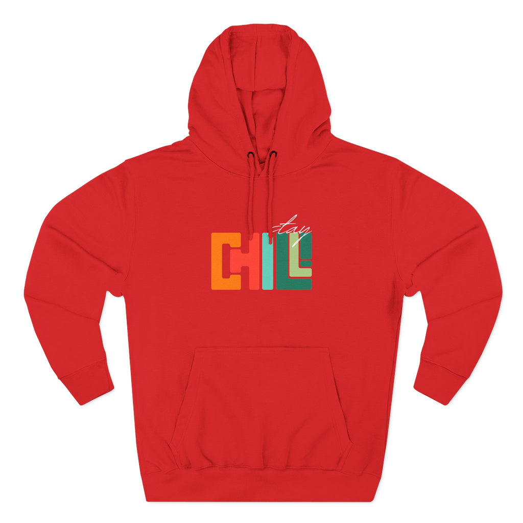 Chill Vibes Three-Panel Fleece Hoodie | Cozy Sweatshirt for Relaxation, Perfect for Gifts, Fashion, and Casual Wear