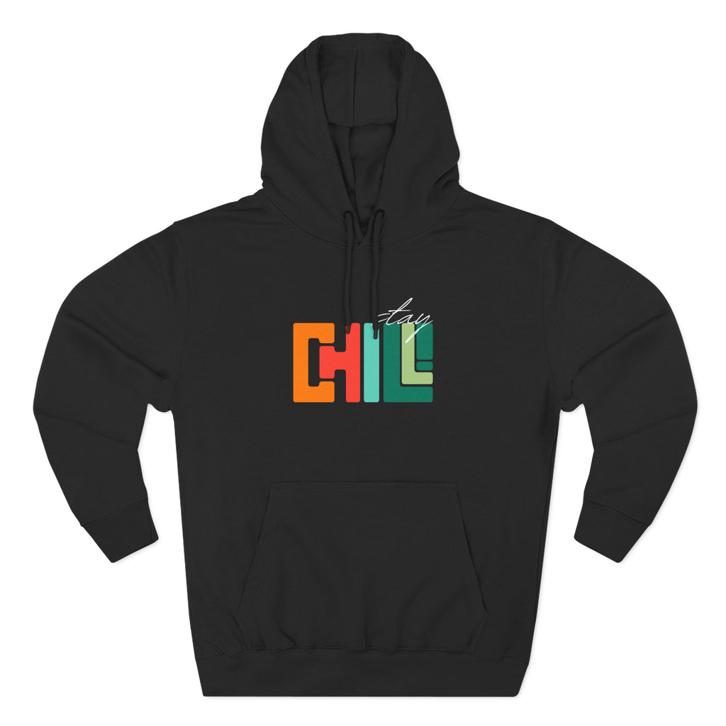 Chill Vibes Three-Panel Fleece Hoodie | Cozy Sweatshirt for Relaxation, Perfect for Gifts, Fashion, and Casual Wear