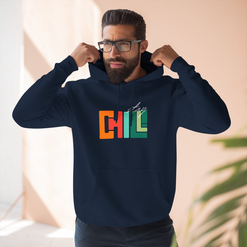 Chill Vibes Three-Panel Fleece Hoodie | Cozy Sweatshirt for Relaxation, Perfect for Gifts, Fashion, and Casual Wear