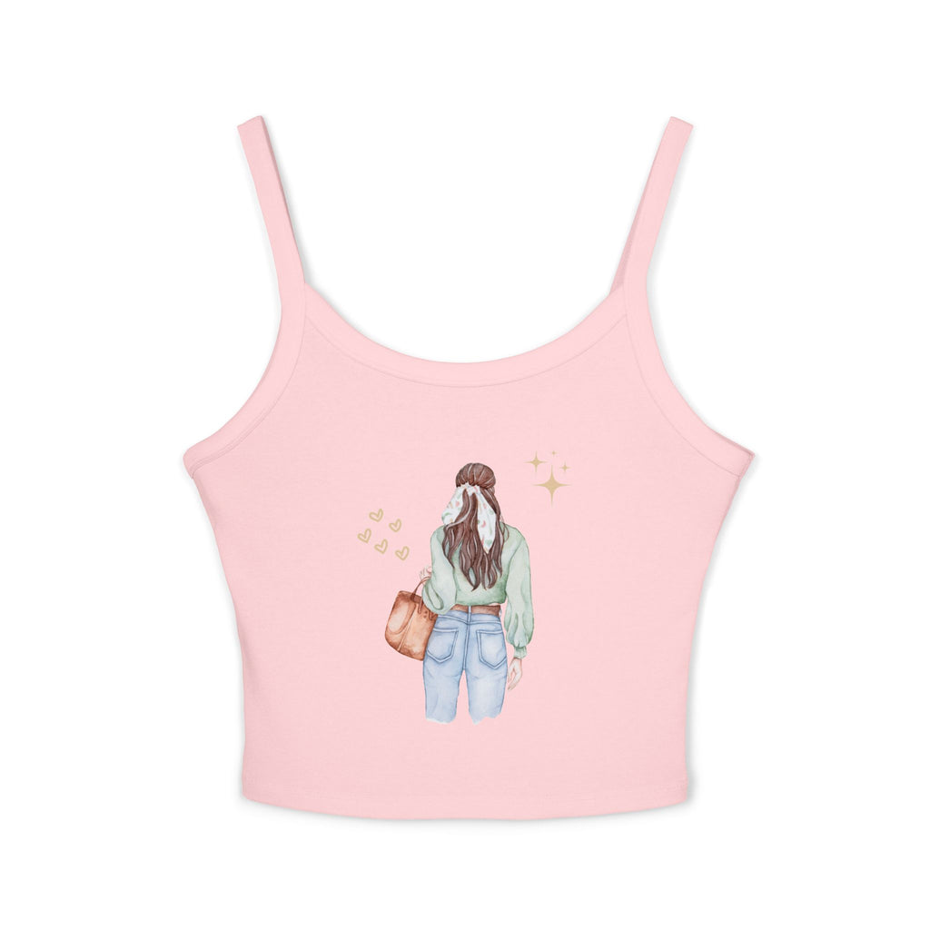 Trendy Women's Spaghetti Strap Tank Top with Cute Back Design, Casual Summer Top, Perfect for Beach Days, Festivals, and Everyday [...]