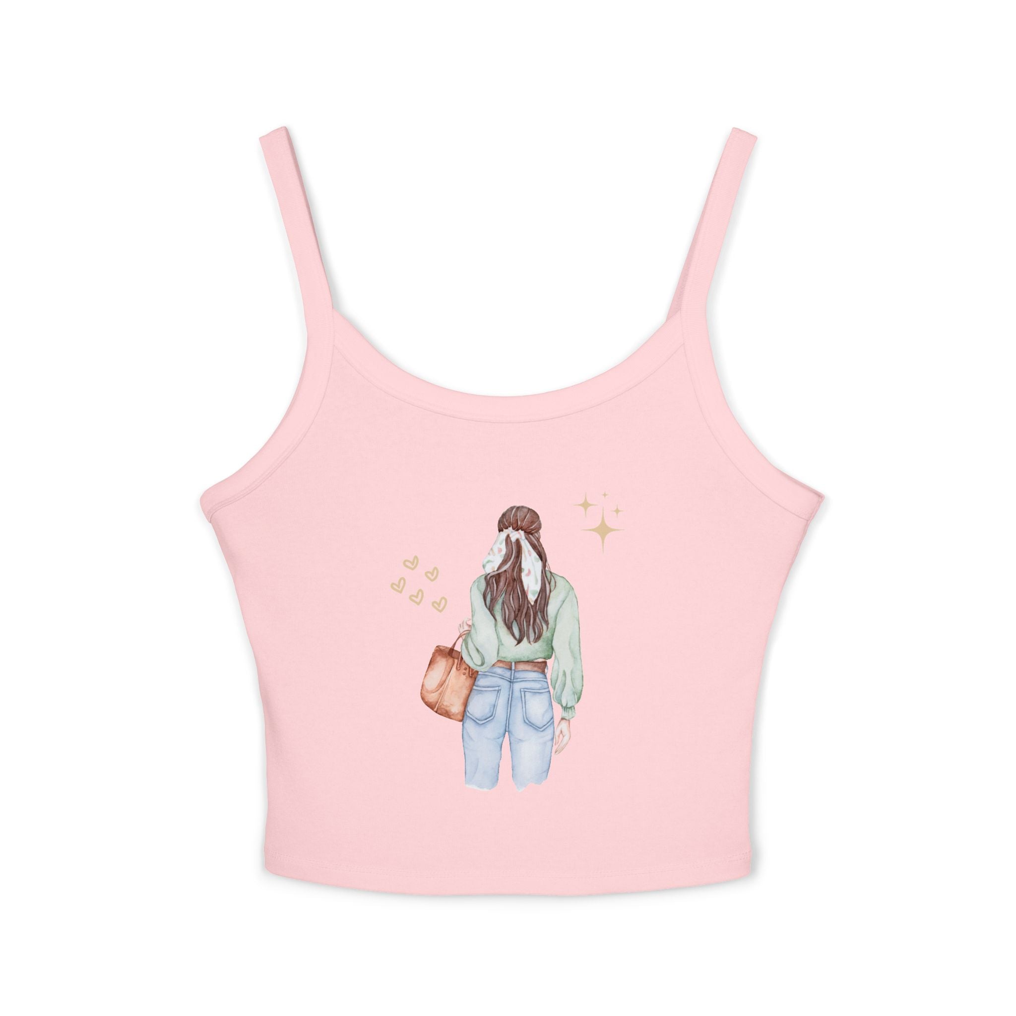 Trendy Women's Spaghetti Strap Tank Top with Cute Back Design, Casual Summer Top, Perfect for Beach Days, Festivals, and Everyday [...]