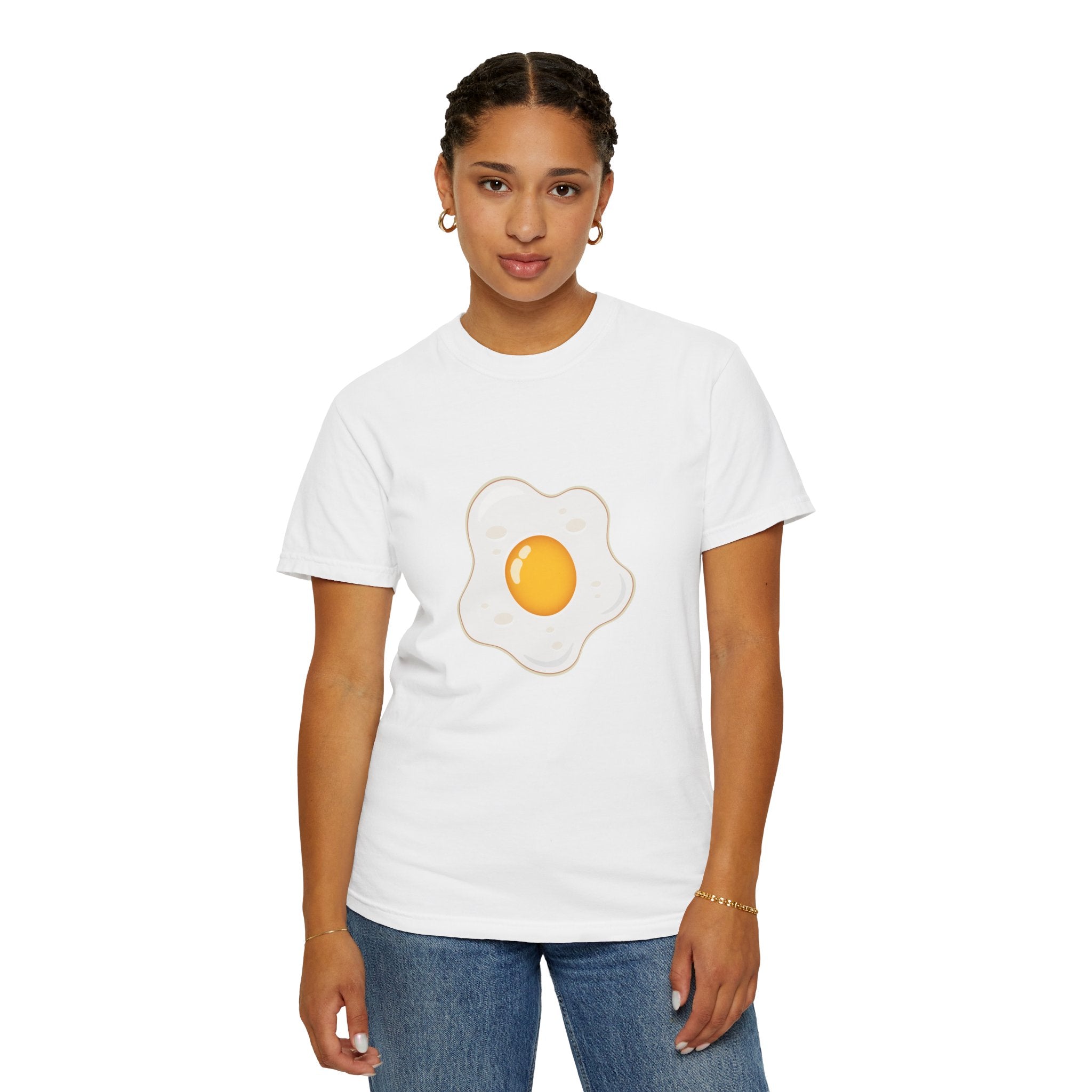 Whimsical Egg Graphic T-Shirt, Funny Food Tee, Breakfast Lover Gift, Unisex Tee for Foodies, Cute Egg Design Shirt