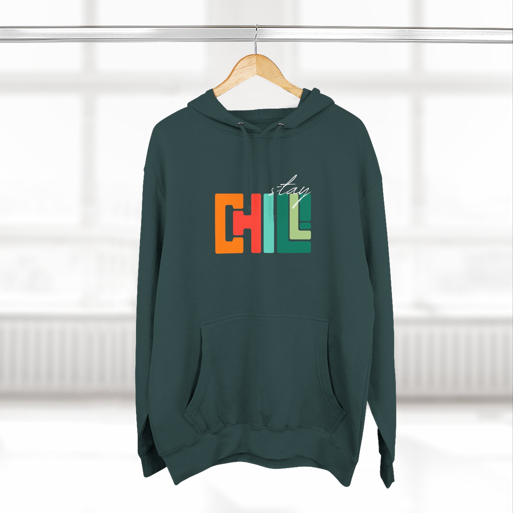 Chill Vibes Three-Panel Fleece Hoodie | Cozy Sweatshirt for Relaxation, Perfect for Gifts, Fashion, and Casual Wear