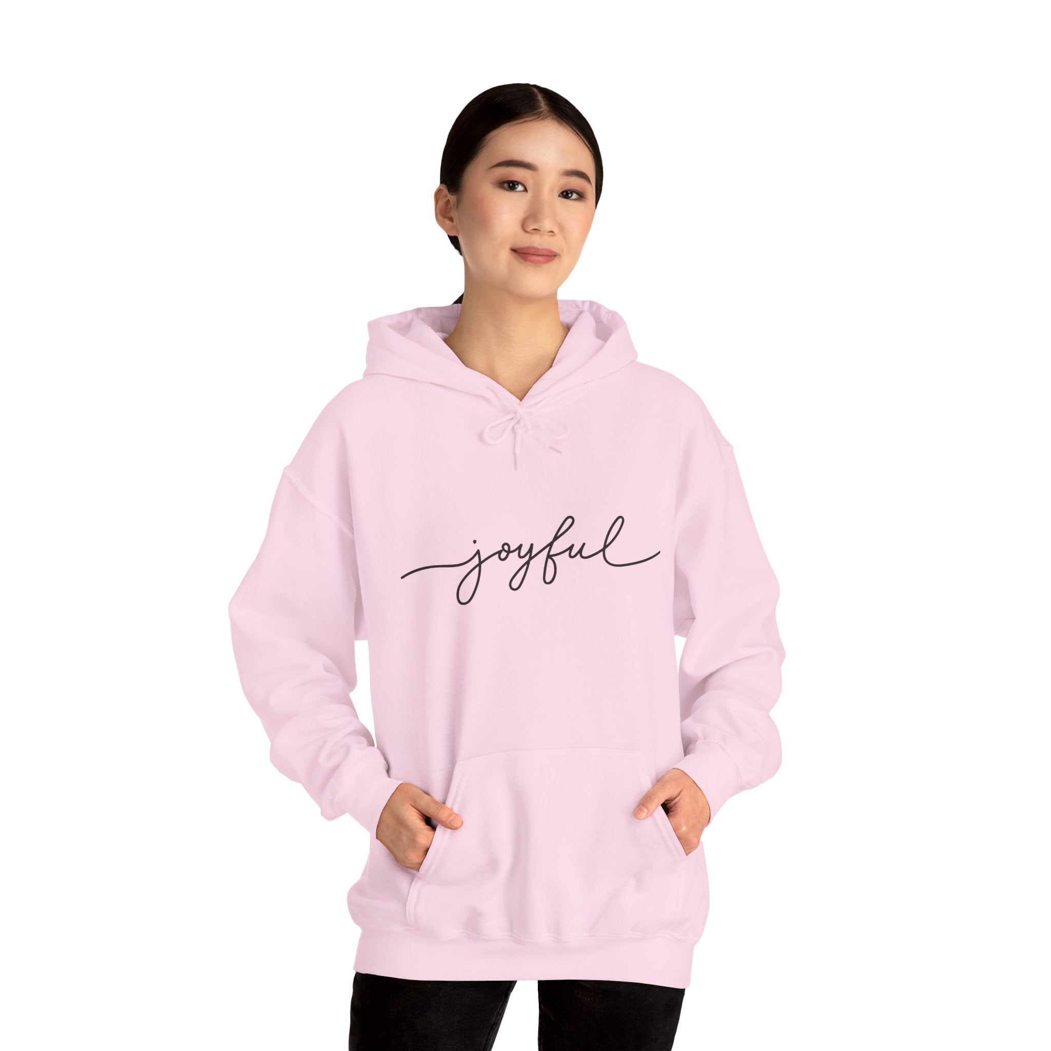 Joyful Hoodie for Comfort and Cheer, Unisex Sweatshirt for Gifts, Everyday Wear, Cozy Handmade Apparel, Celebration Outfit, Relaxed Style
