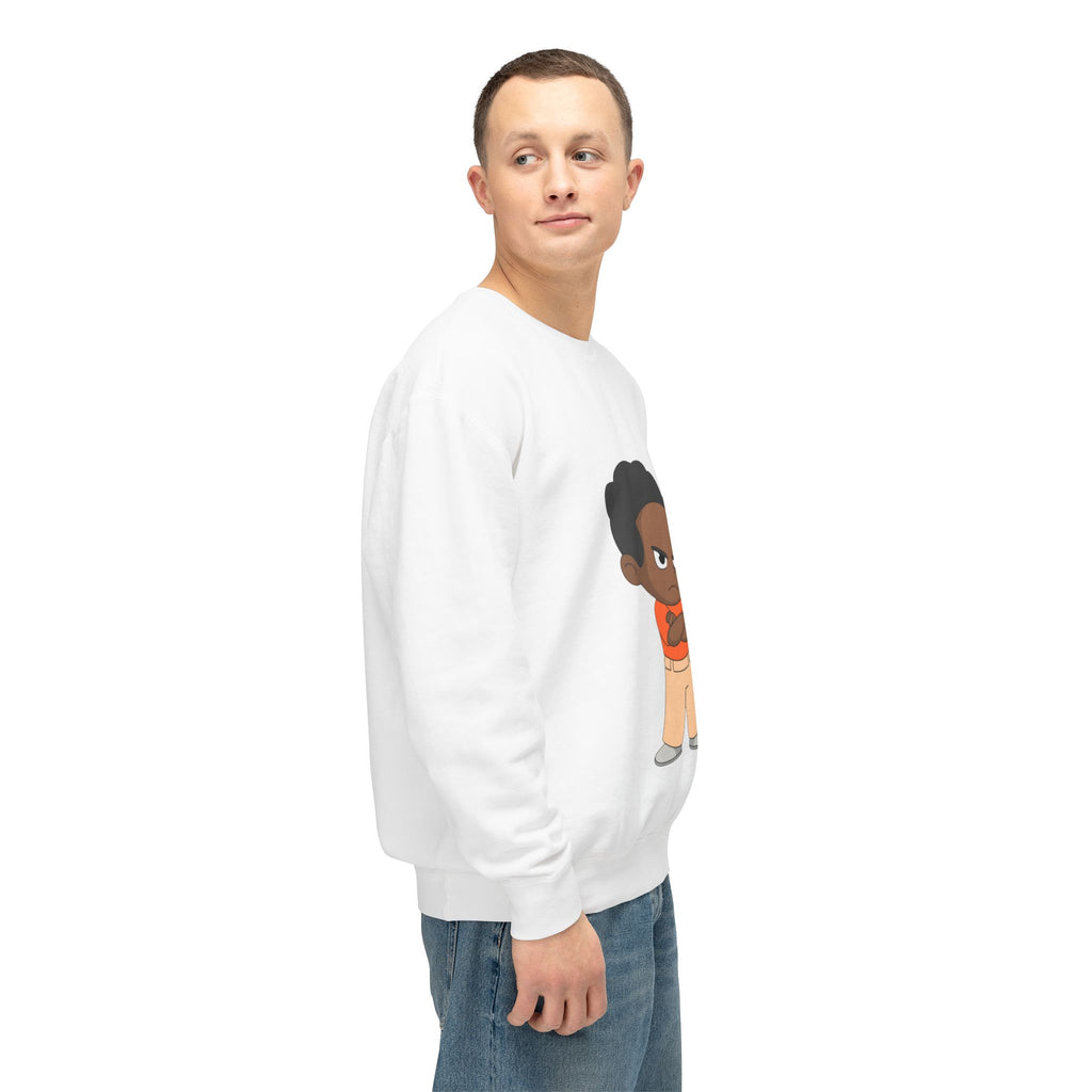 Playful Cartoon Crewneck Sweatshirt | Funny Lightweight Sweatshirt for Kids & Teens, Birthday Gift, Casualwear, Seasonal Comfort