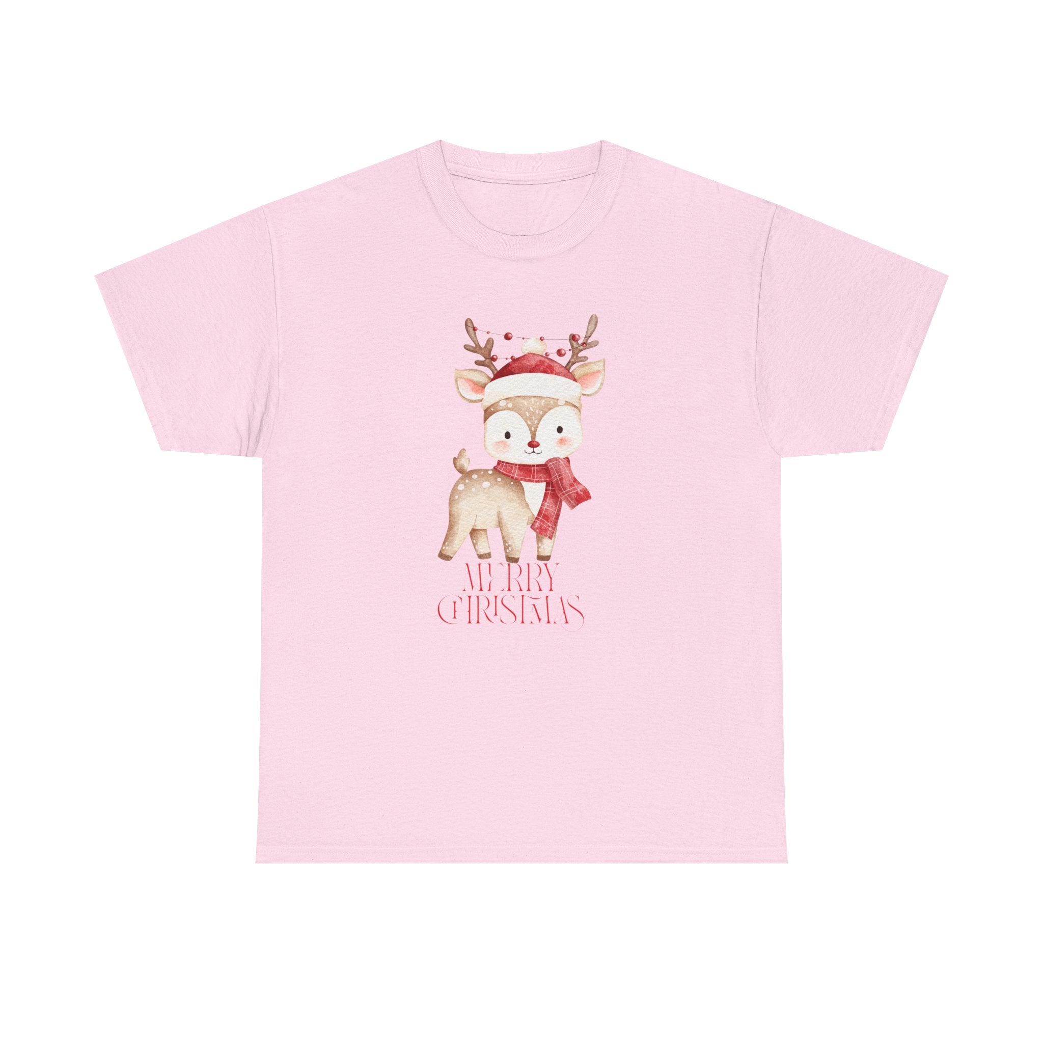 Kids' Cute Reindeer Christmas Tee – Merry Christmas Woodland Holiday Shirt