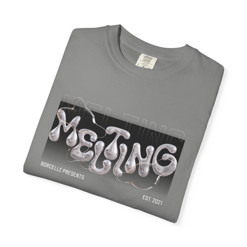 Melting Vibes Unisex Garment-Dyed T-shirt | Cool Graphic Tee for Art Lovers, Trendy Casual Wear, Unique Gift, Summer Style