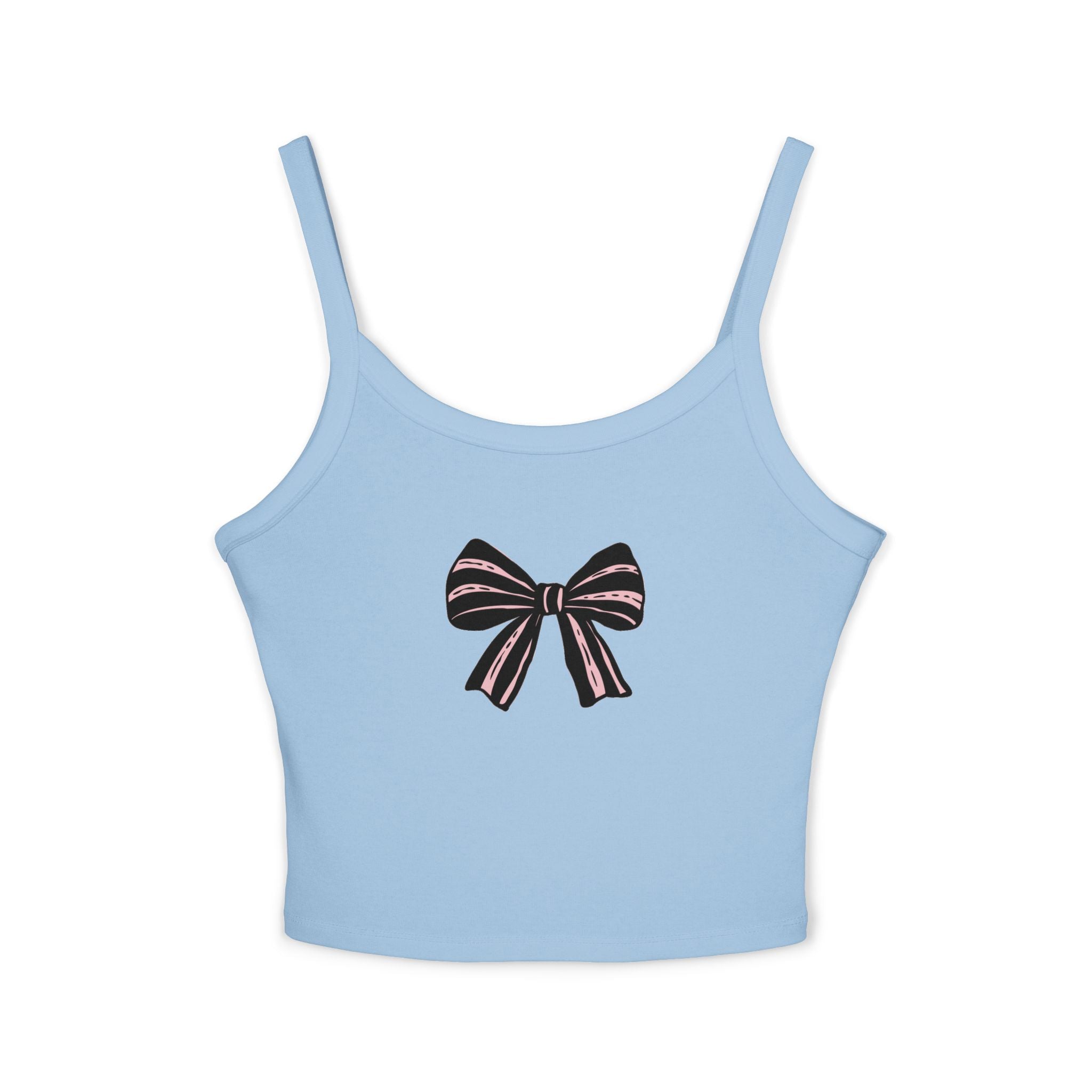 Chic Bow Design Women's Spaghetti Strap Tank Top, Casual Summer Top, Lightweight Sleepwear, Stylish Layering Piece, Gifts for Her, [...]