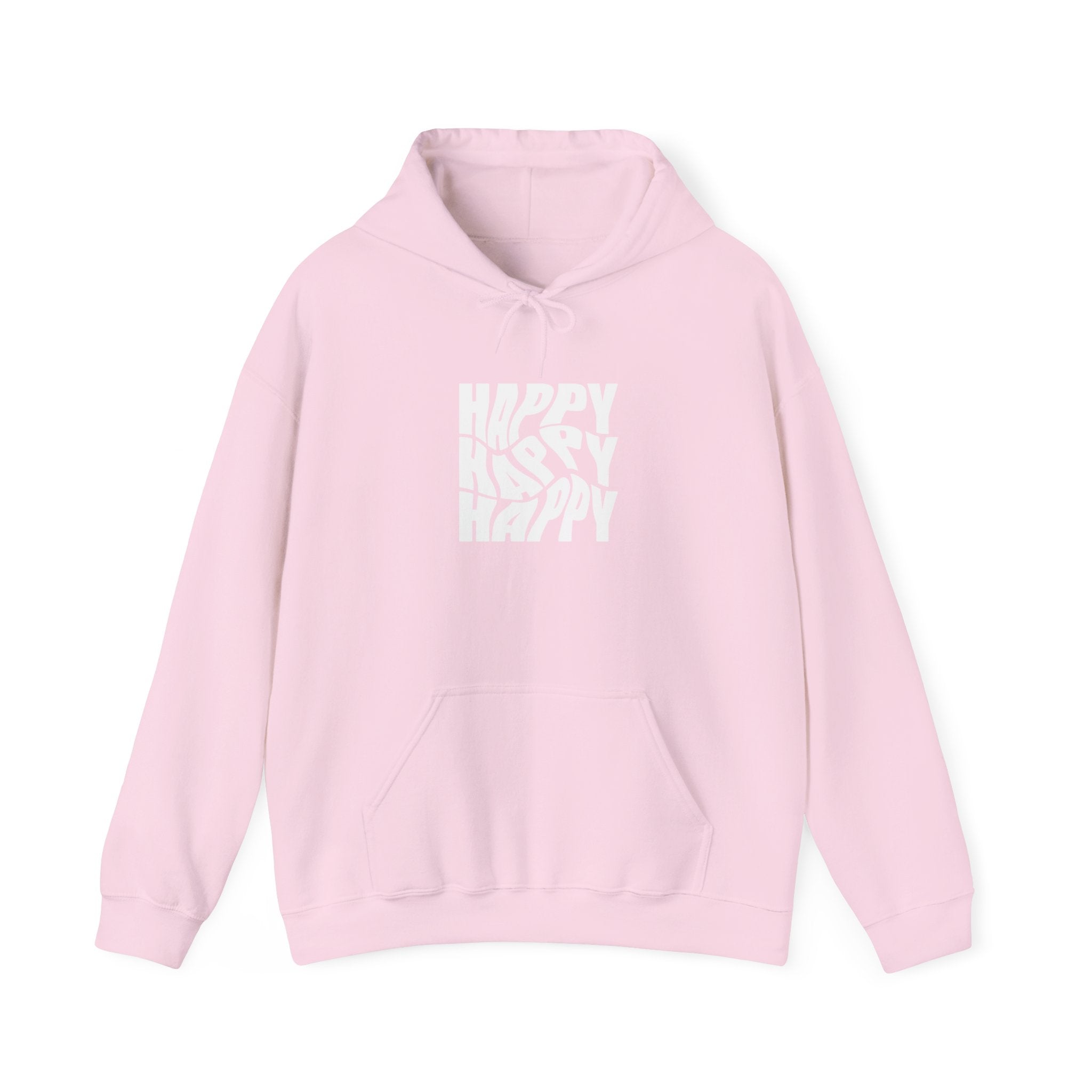 Happy Vibe Unisex Hoodie, Cozy Sweatshirt, Gift for Friends, Casual Wear, Birthday Gift, Everyday Comfort