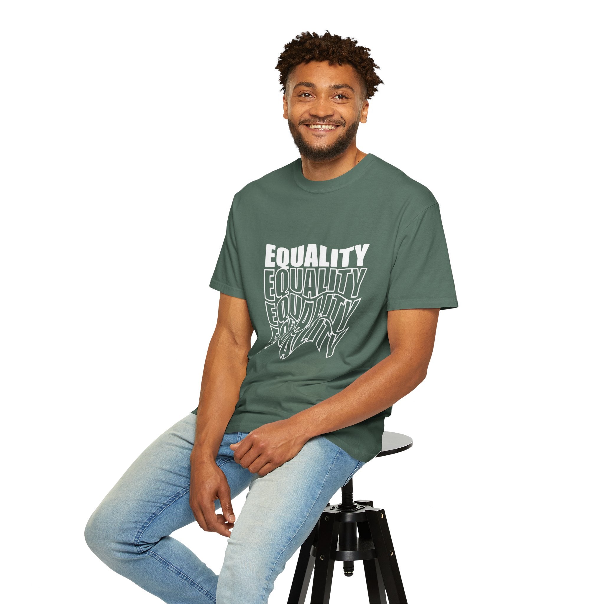 Equality Unisex Garment-Dyed T-shirt | Bold Statement Tee, LGBTQ+ Pride Apparel, Casual Wear, Gift for Activists, Equality Awareness