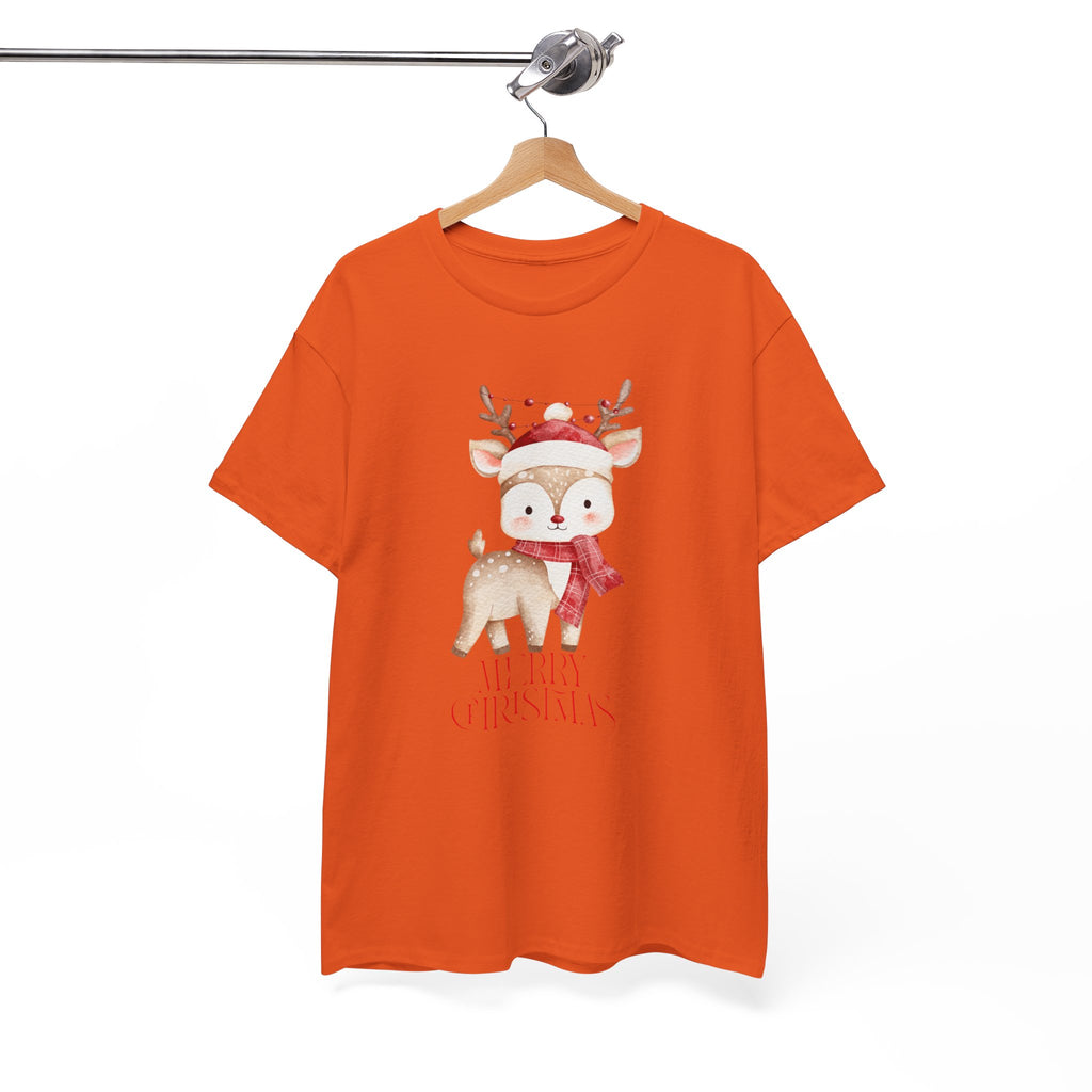 Kids' Cute Reindeer Christmas Tee – Merry Christmas Woodland Holiday Shirt