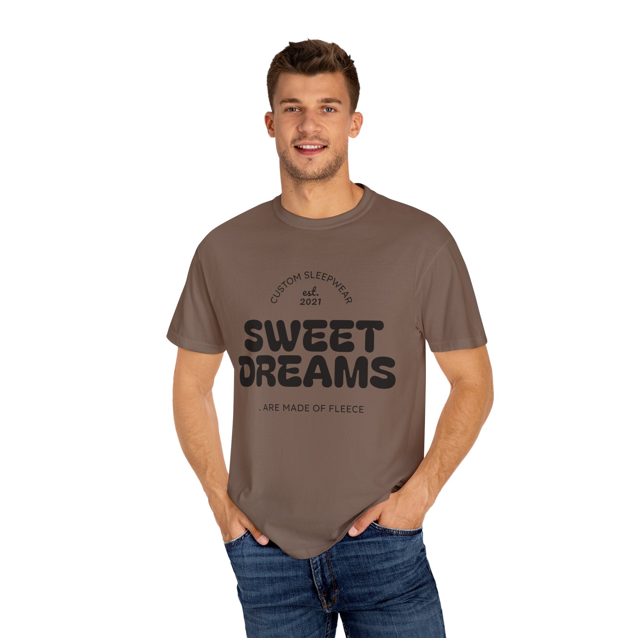 Custom Sweet Dreams T-Shirt, Unisex Sleepwear, Relaxed Fit Tee, Cozy Gift for Sleep Lovers, Lounge Wear, Dreamy Apparel