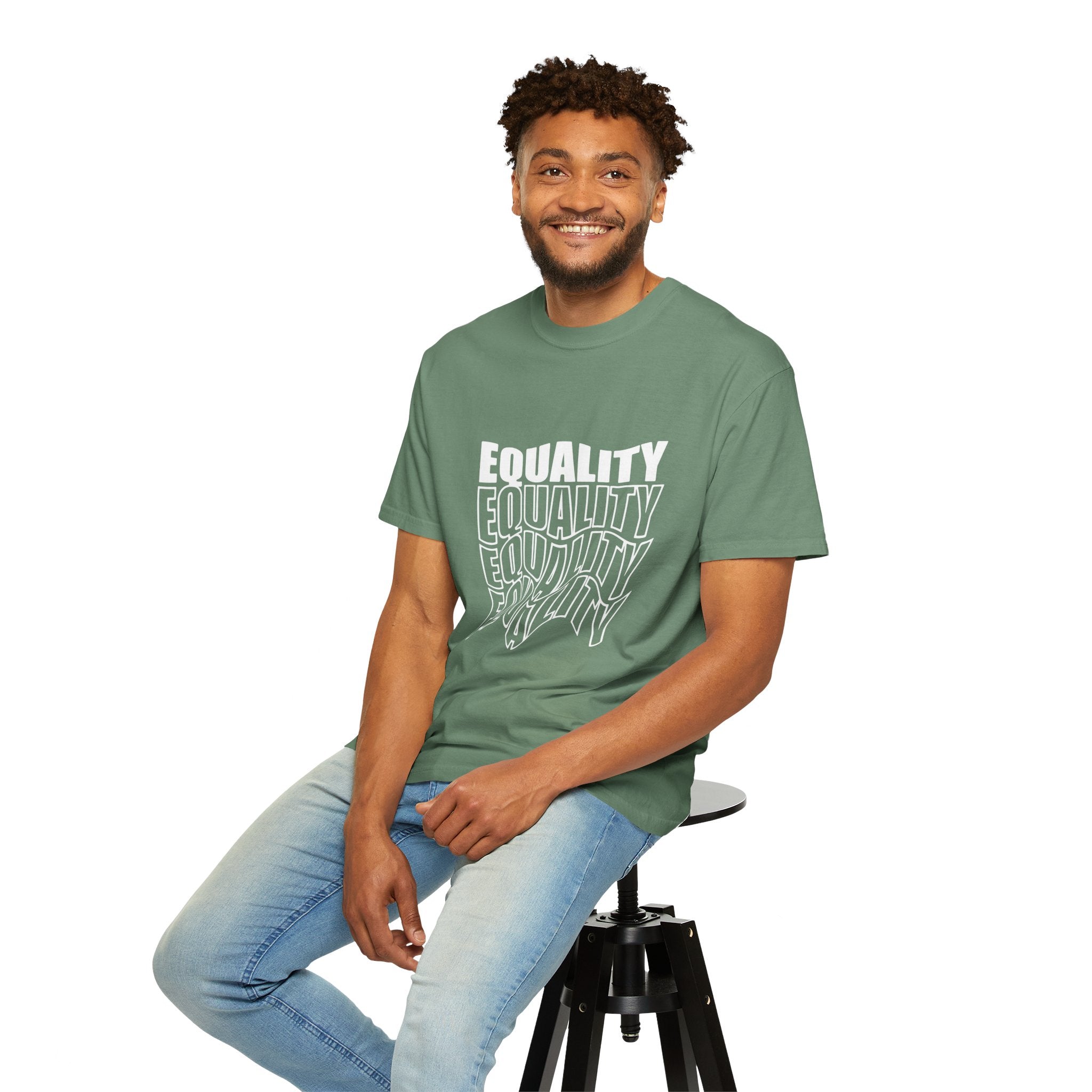 Equality Unisex Garment-Dyed T-shirt | Bold Statement Tee, LGBTQ+ Pride Apparel, Casual Wear, Gift for Activists, Equality Awareness