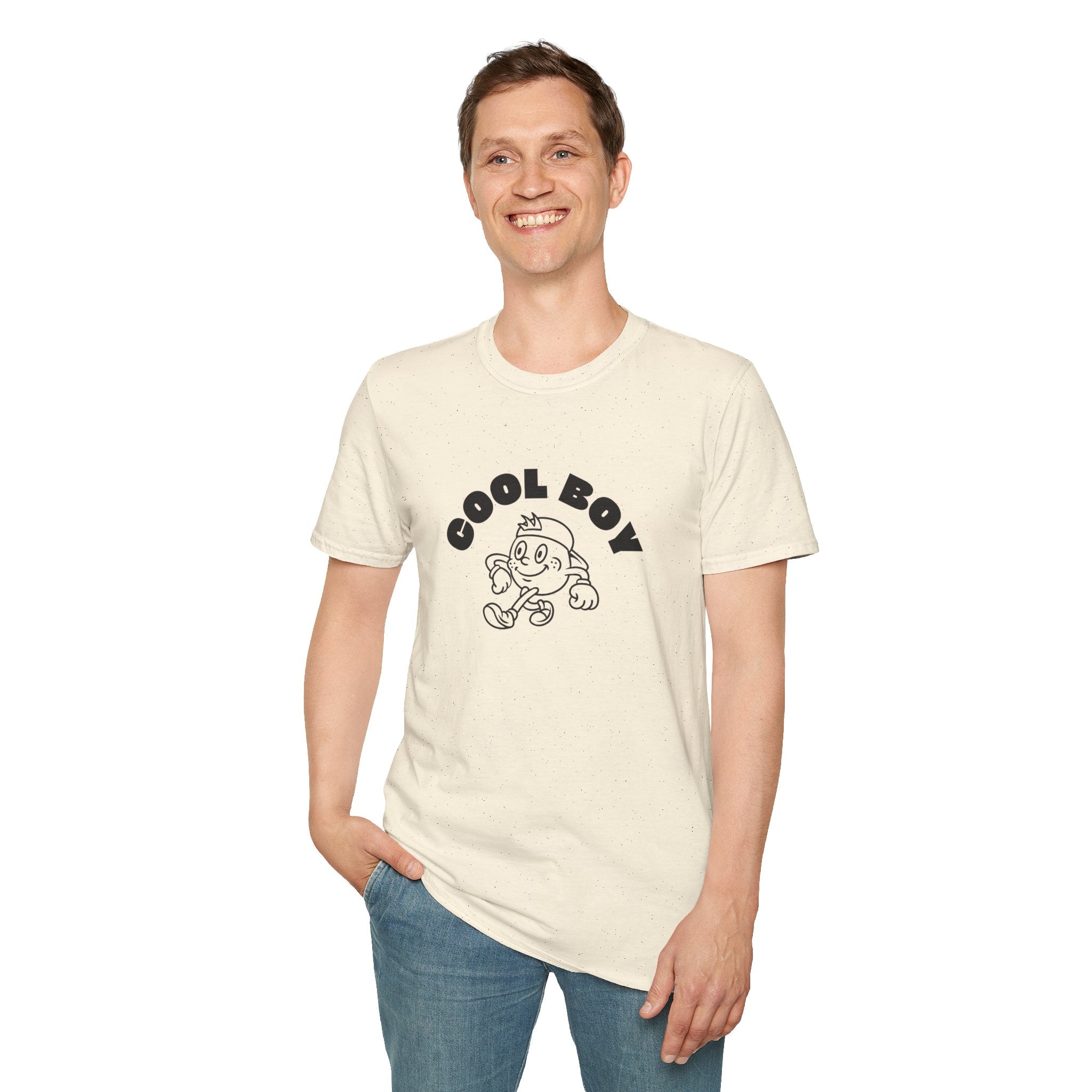 Cool Boy Graphic Tee — Retro Cartoon Design