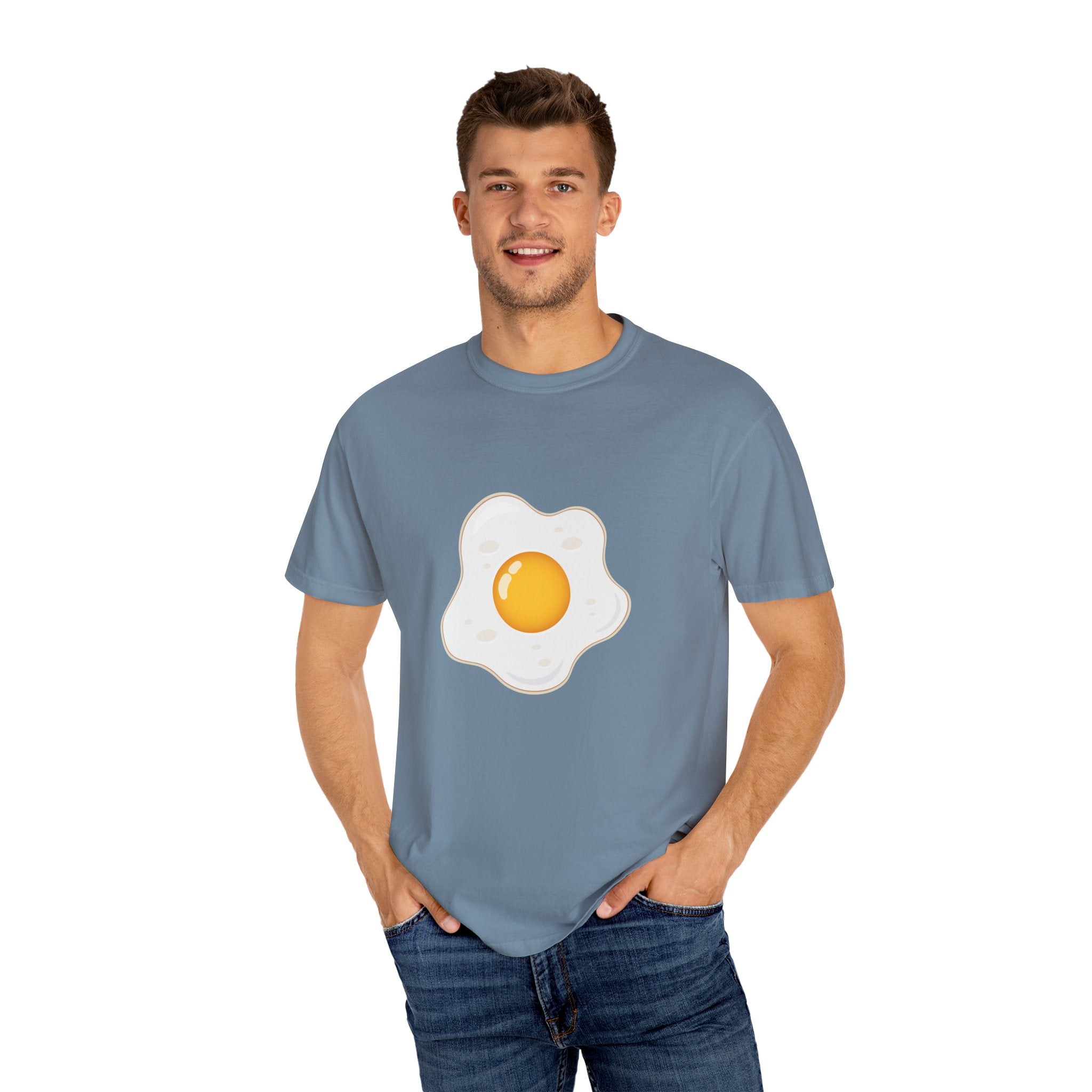 Whimsical Egg Graphic T-Shirt, Funny Food Tee, Breakfast Lover Gift, Unisex Tee for Foodies, Cute Egg Design Shirt