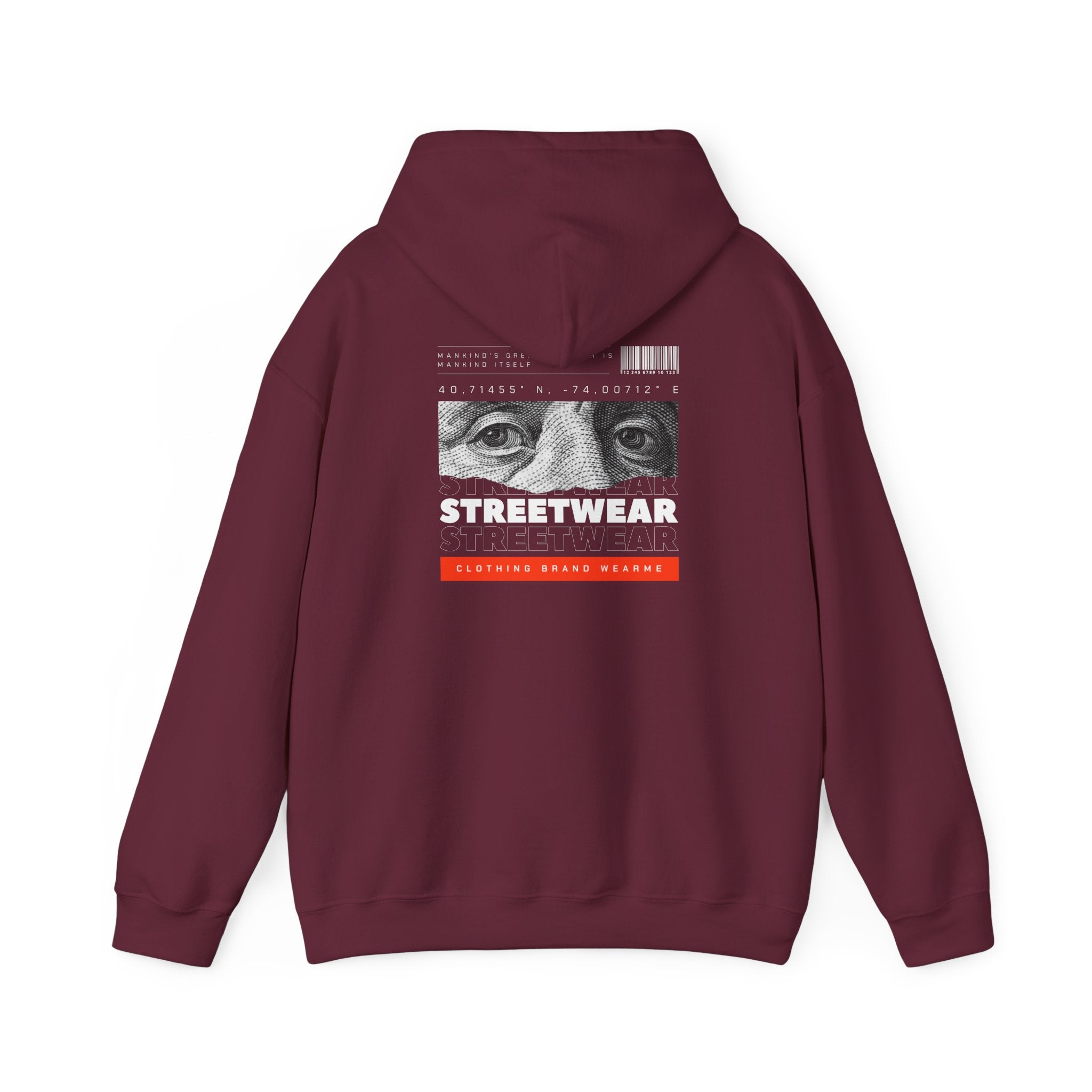 Urban Streetwear Hoodie, Unisex Heavy Blend Sweatshirt, Graphic Pullover, Street Fashion, Casual Wear, Holiday Gift, Cool Outfit