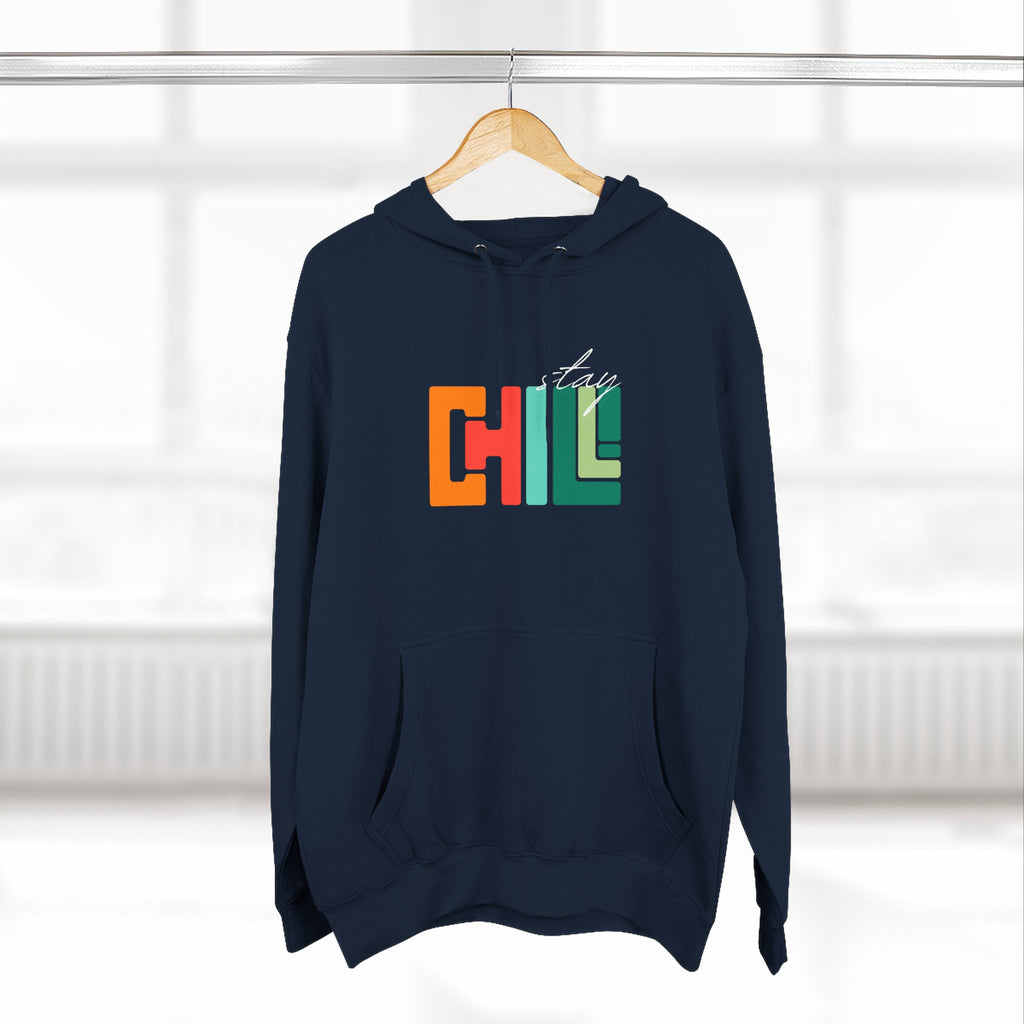 Chill Vibes Three-Panel Fleece Hoodie | Cozy Sweatshirt for Relaxation, Perfect for Gifts, Fashion, and Casual Wear