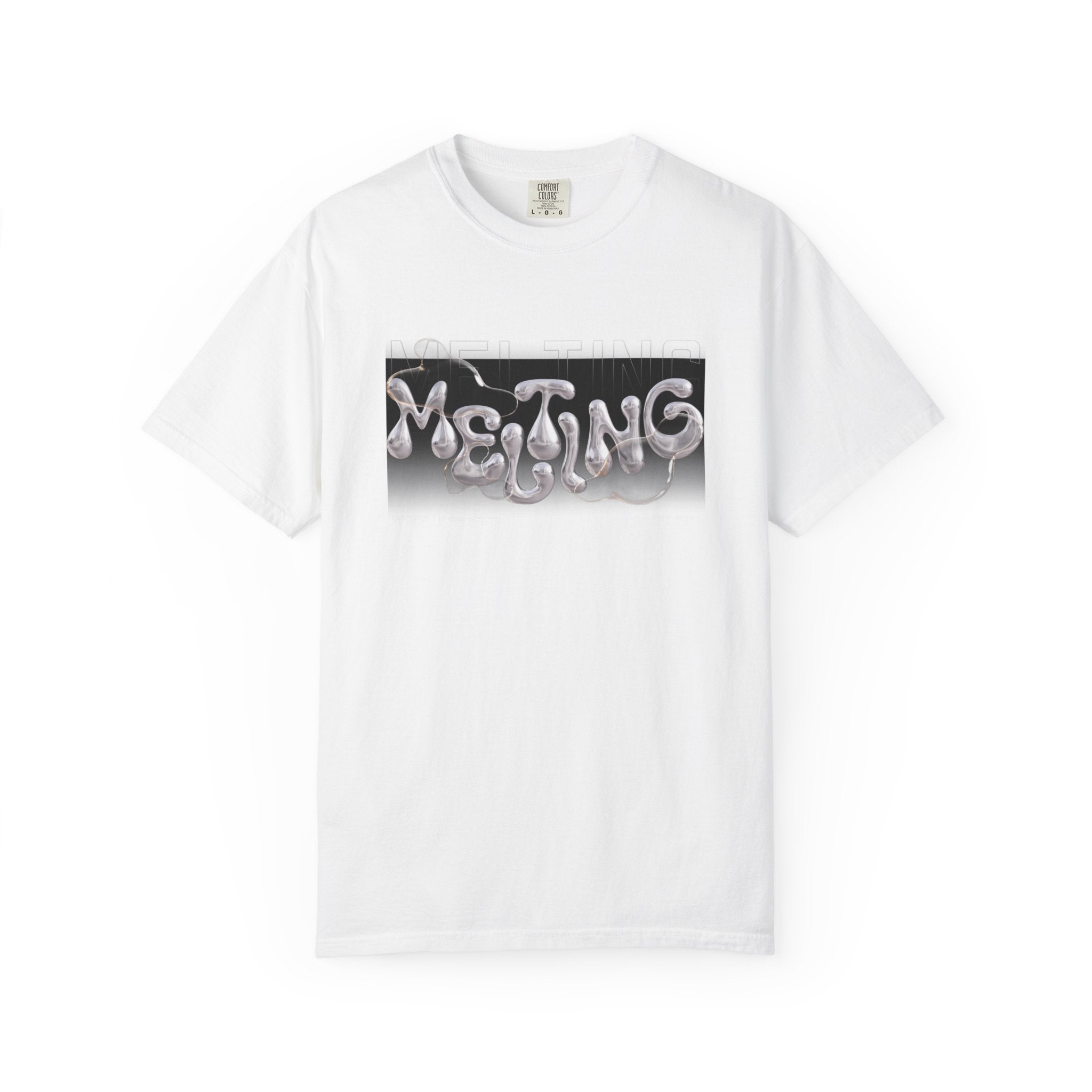 Melting Vibes Unisex Garment-Dyed T-shirt | Cool Graphic Tee for Art Lovers, Trendy Casual Wear, Unique Gift, Summer Style