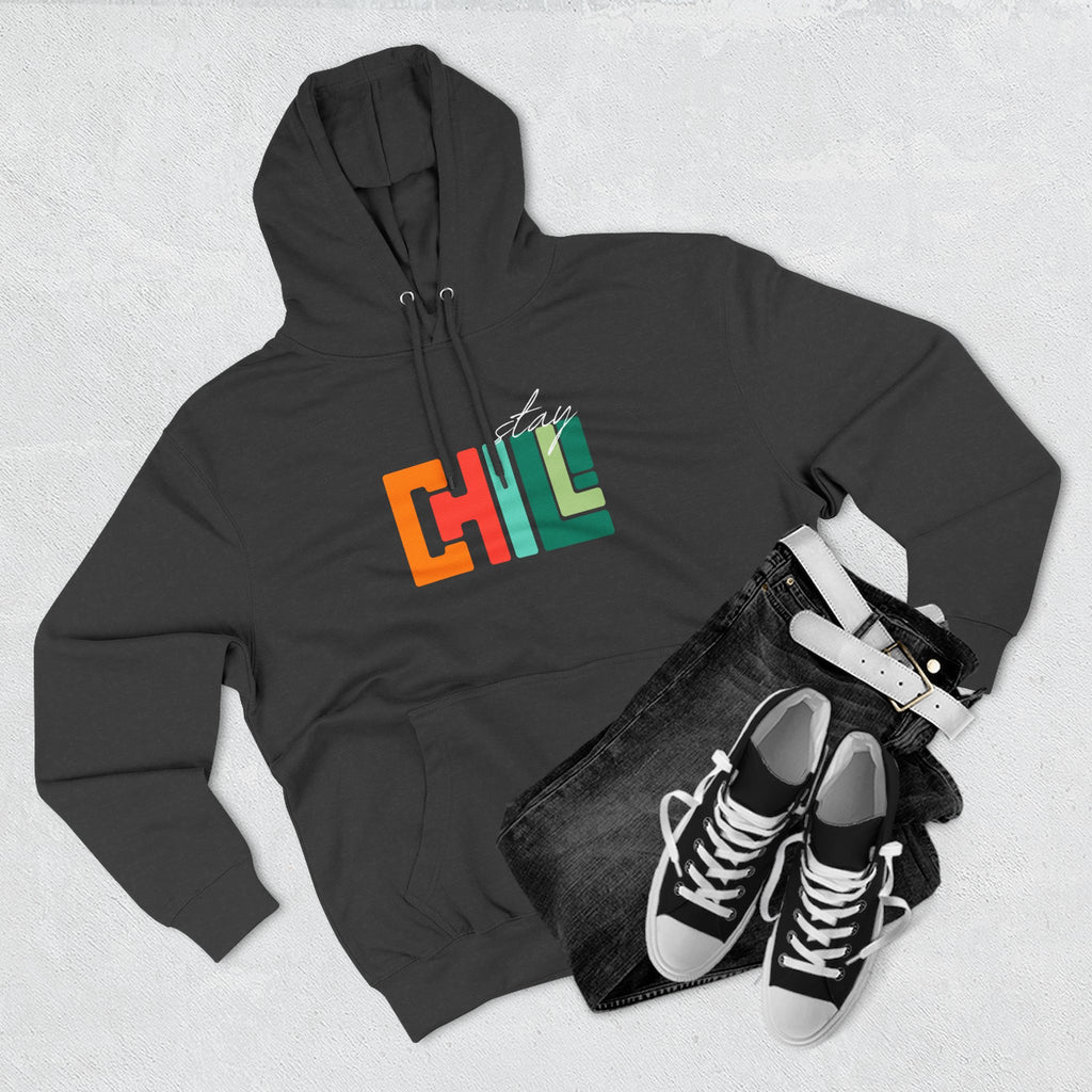 Chill Vibes Three-Panel Fleece Hoodie | Cozy Sweatshirt for Relaxation, Perfect for Gifts, Fashion, and Casual Wear