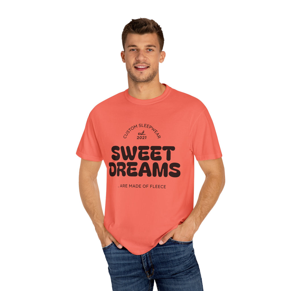 Custom Sweet Dreams T-Shirt, Unisex Sleepwear, Relaxed Fit Tee, Cozy Gift for Sleep Lovers, Lounge Wear, Dreamy Apparel