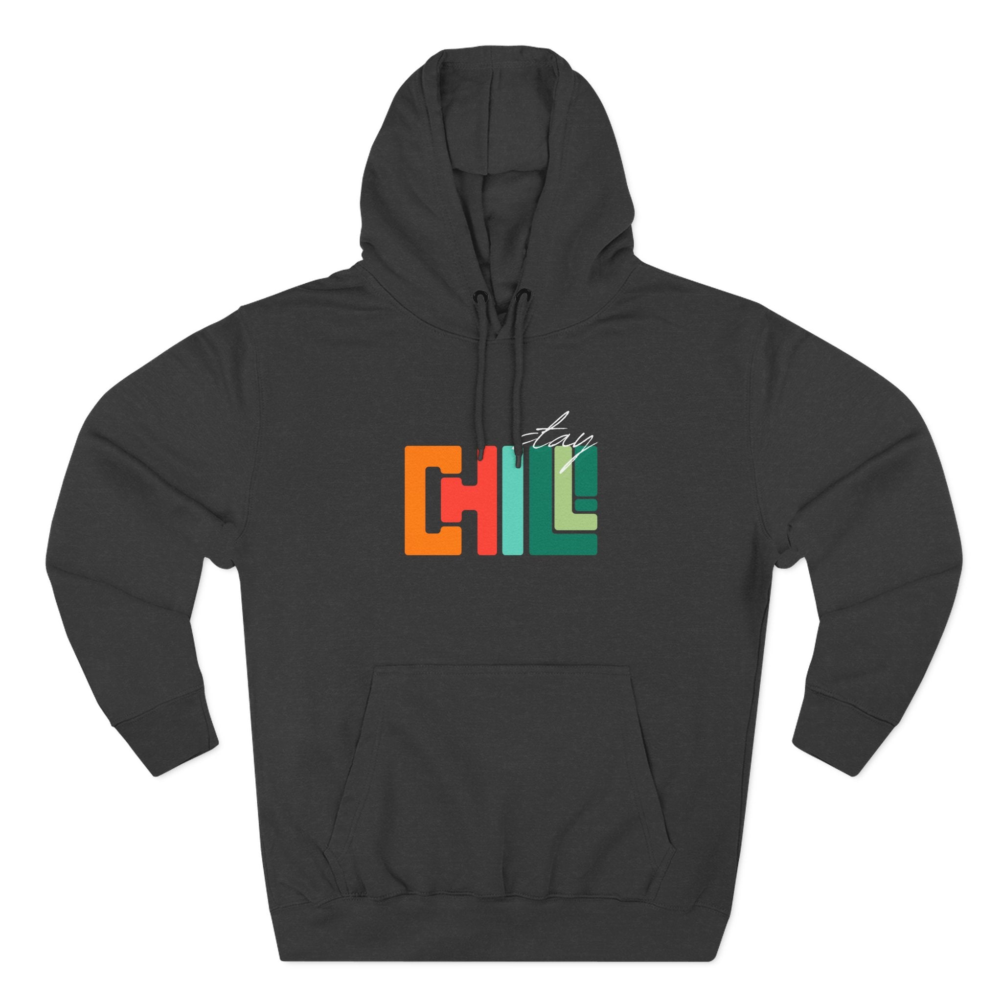 Chill Vibes Three-Panel Fleece Hoodie | Cozy Sweatshirt for Relaxation, Perfect for Gifts, Fashion, and Casual Wear