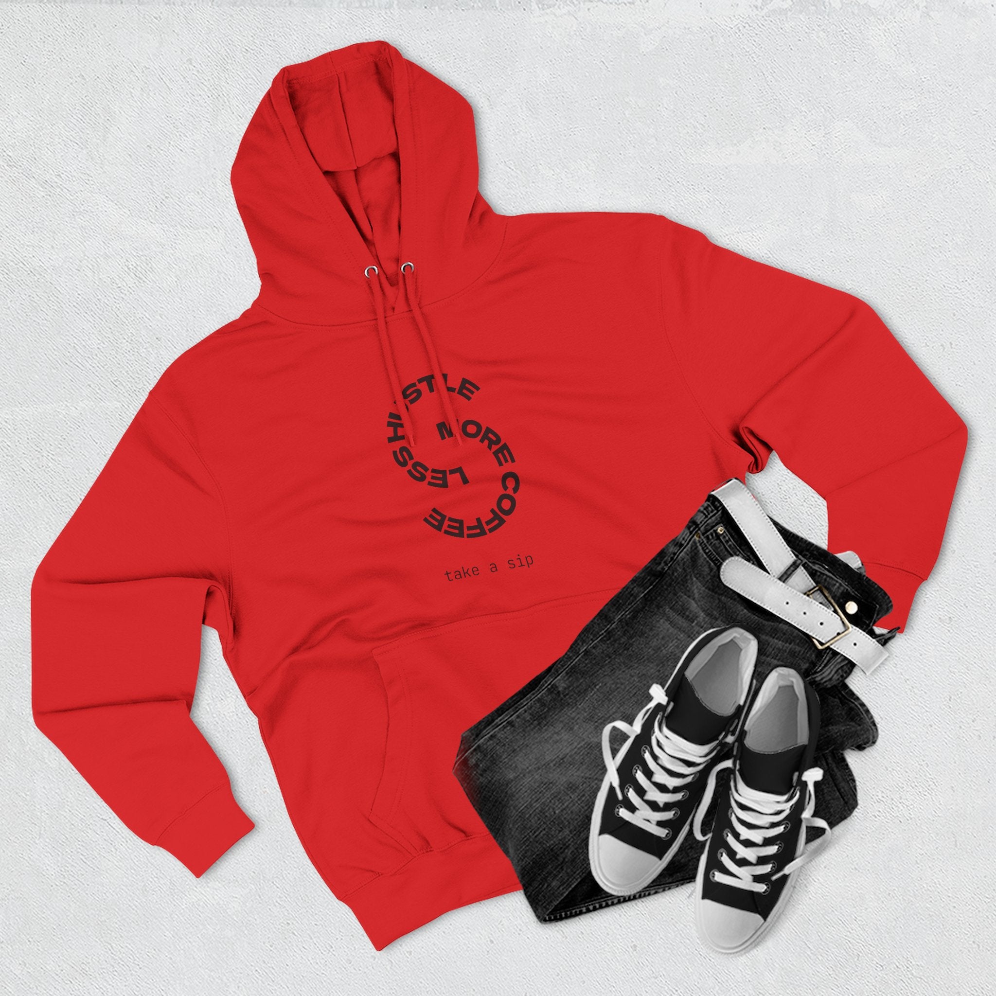 Cozy Coffee Lover's Hoodie, Fleece Sweatshirt, Relaxed Casual Wear, Gift for Coffee Enthusiasts, Perfect for Winter
