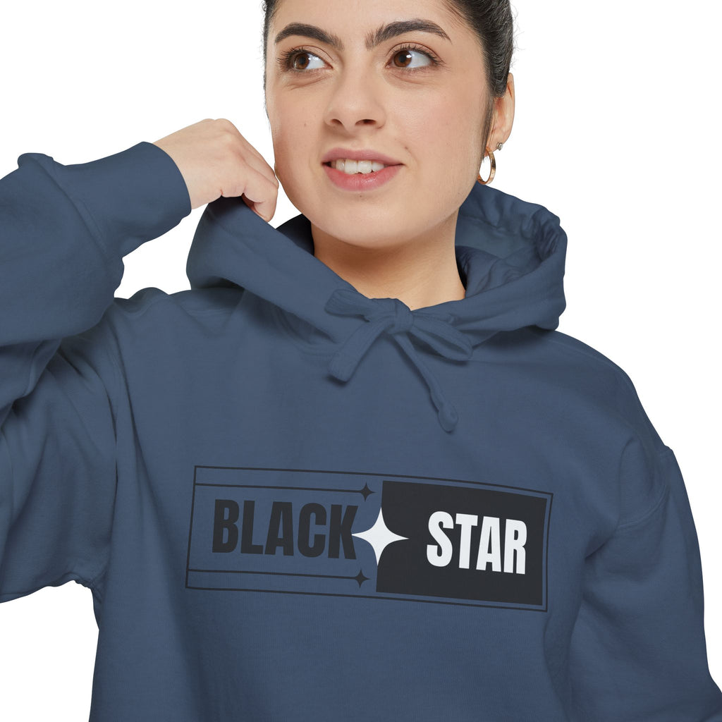 Unisex Garment-Dyed Hoodie with 'BLACK STAR' Design, Cozy Casual Sweatshirt, Everyday Hoodie, Perfect Gift for Birthdays, Relaxed [...]