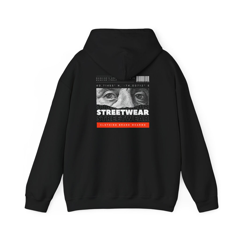 Urban Streetwear Hoodie, Unisex Heavy Blend Sweatshirt, Graphic Pullover, Street Fashion, Casual Wear, Holiday Gift, Cool Outfit