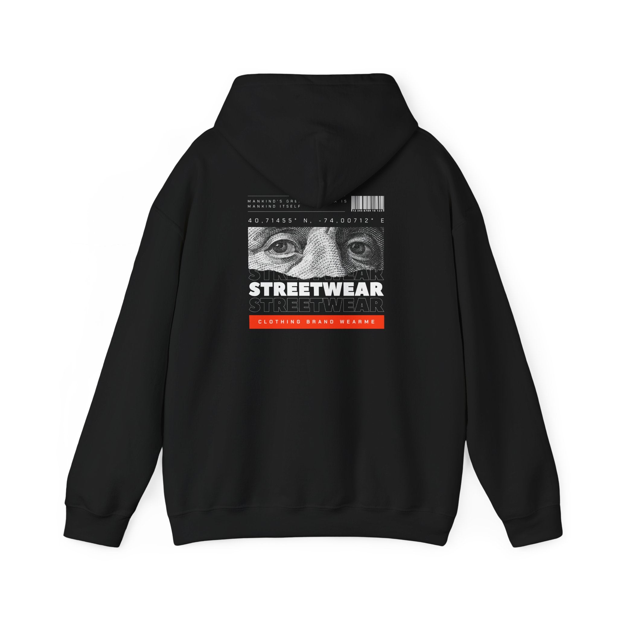 Urban Streetwear Hoodie, Unisex Heavy Blend Sweatshirt, Graphic Pullover, Street Fashion, Casual Wear, Holiday Gift, Cool Outfit