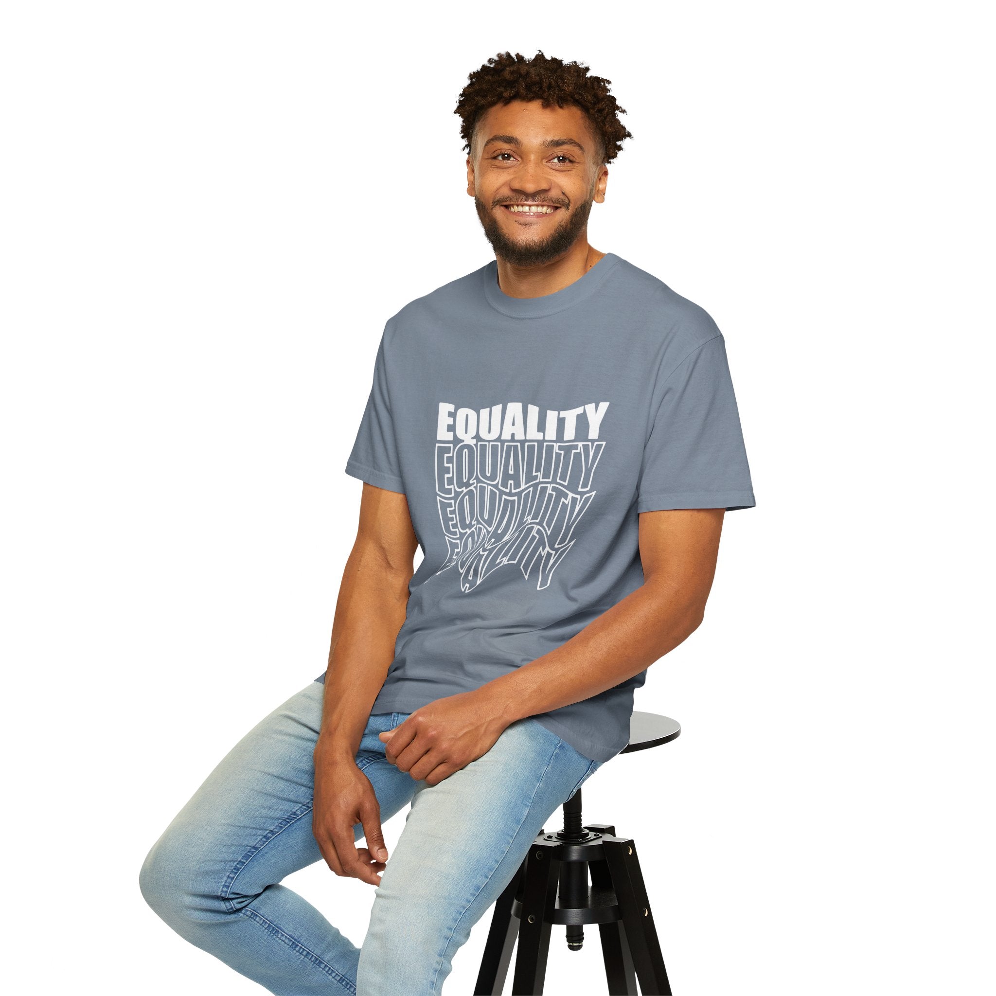 Equality Unisex Garment-Dyed T-shirt | Bold Statement Tee, LGBTQ+ Pride Apparel, Casual Wear, Gift for Activists, Equality Awareness