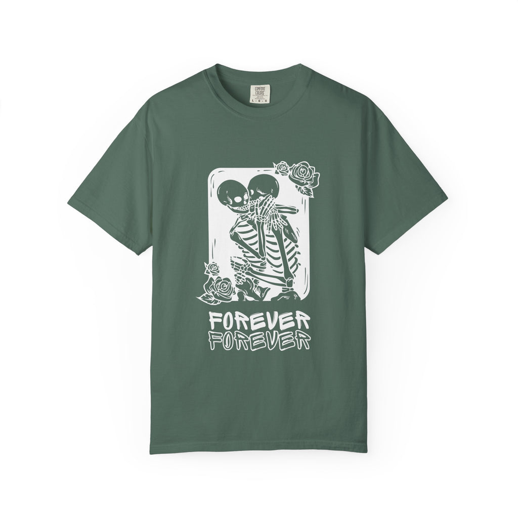 Forever Friends Skeleton T-shirt, Casual Unisex Tee, Halloween Style, Comfortable Wear, Gift for Friends