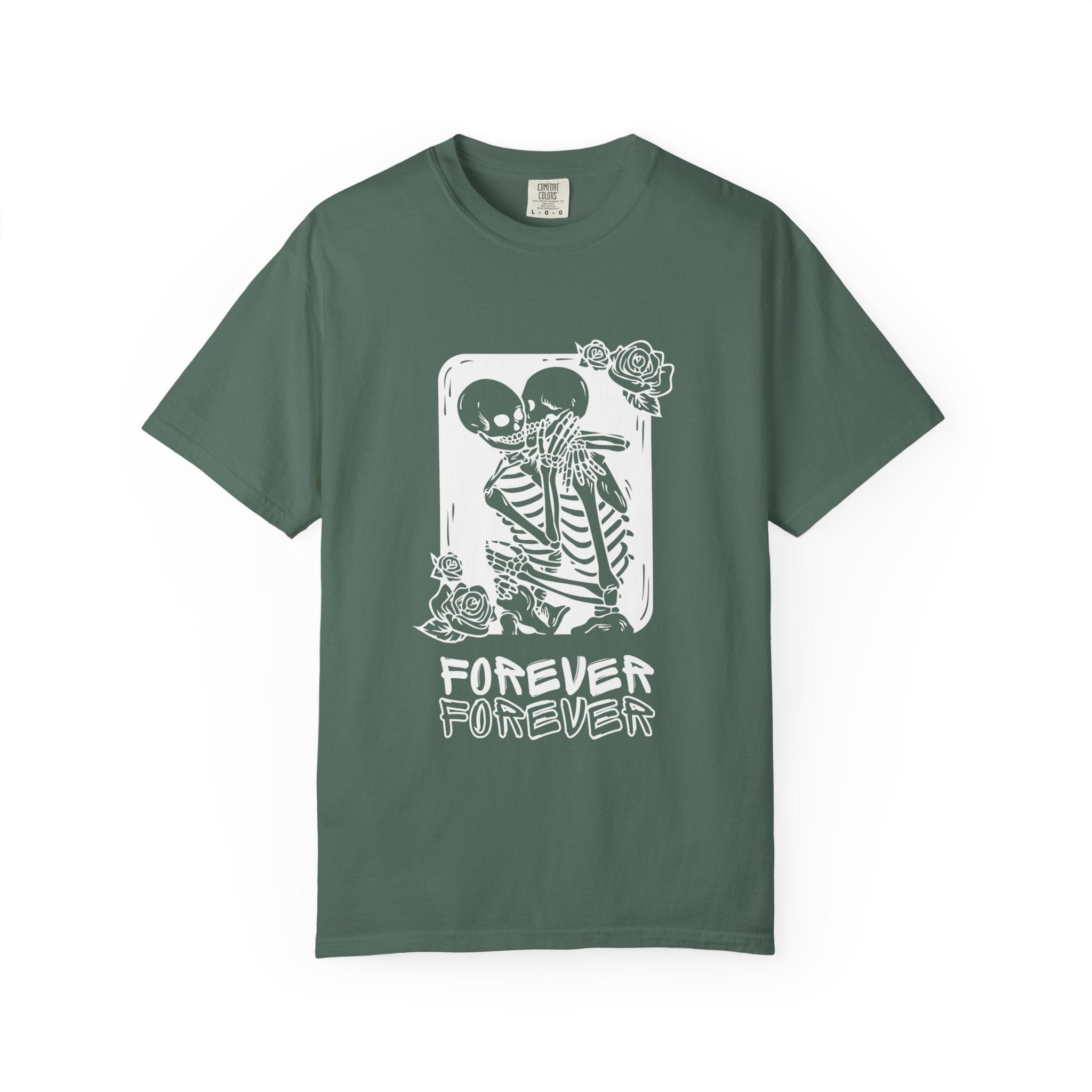 Forever Friends Skeleton T-shirt, Casual Unisex Tee, Halloween Style, Comfortable Wear, Gift for Friends