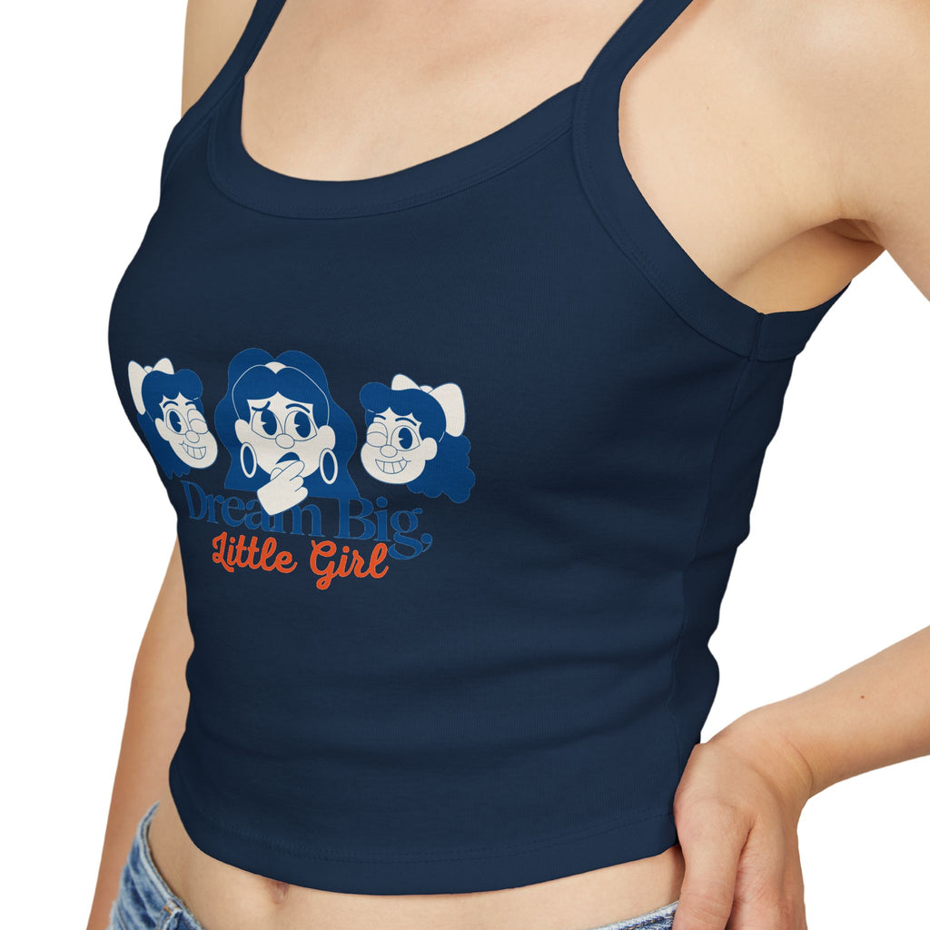 Dream Big Women's Spaghetti Strap Tank Top, Cute Summer Top, Inspirational Shirt, Casual Wear, Gift for Girls